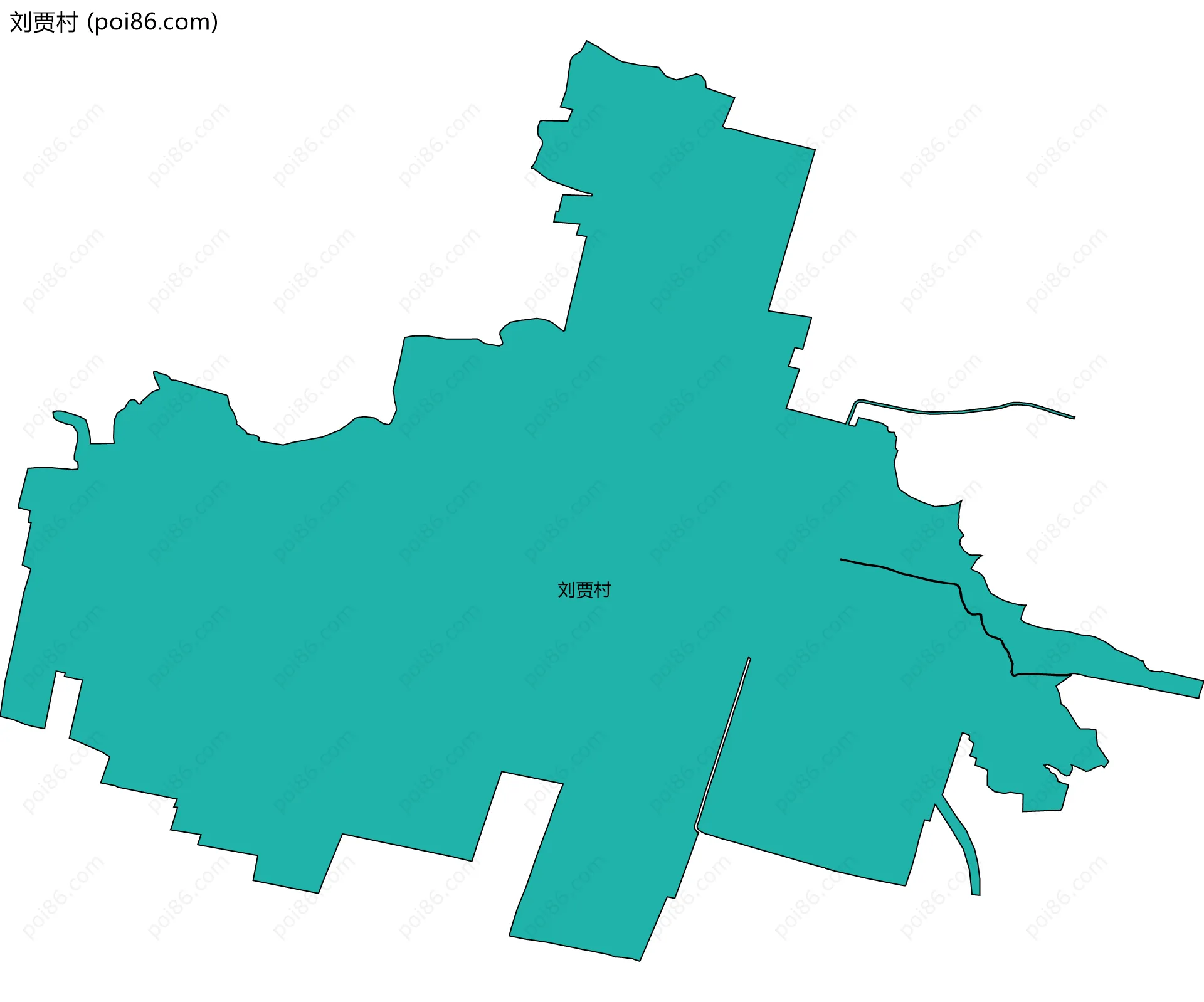 刘贾村边界地图