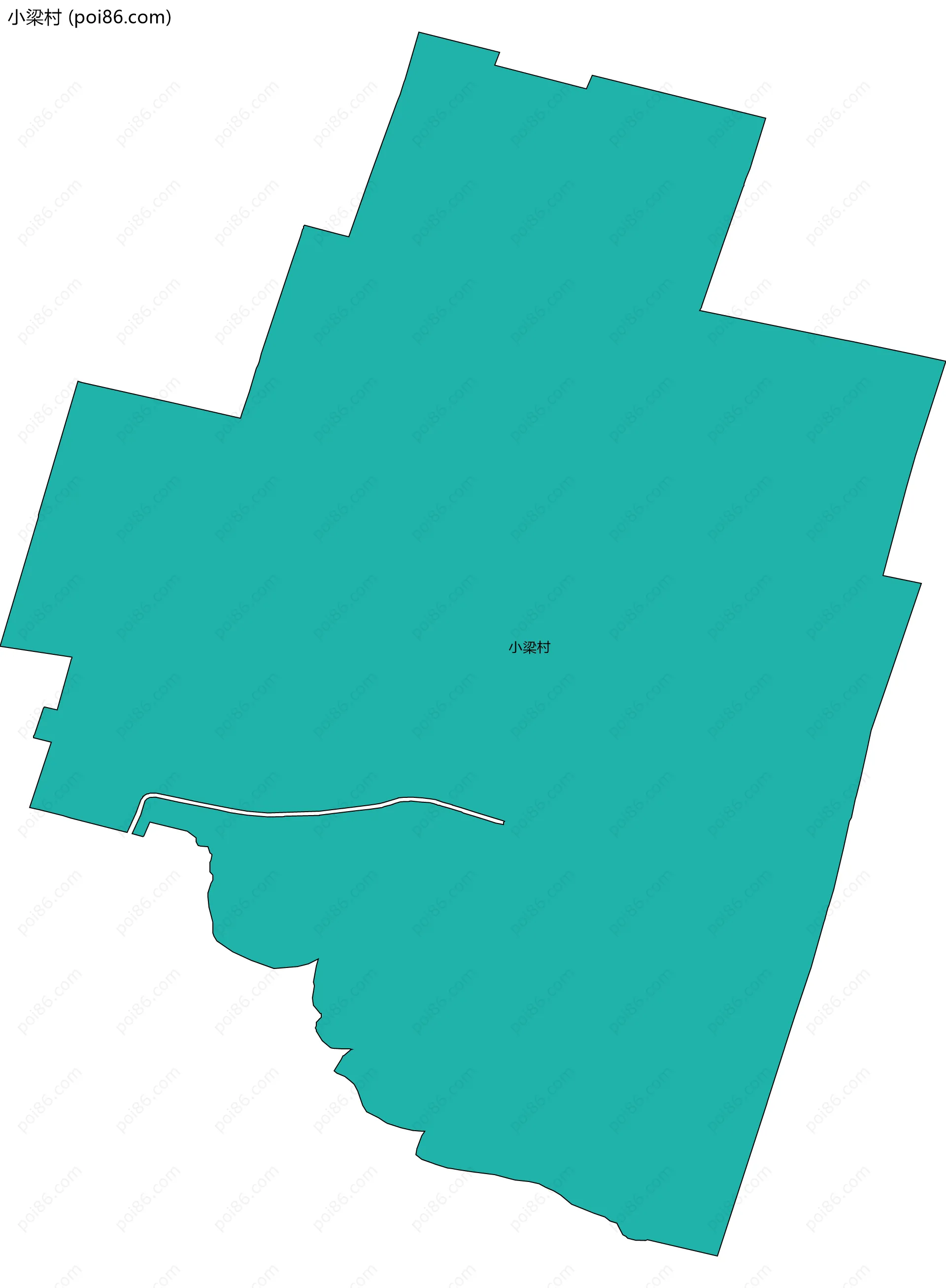 小梁村边界地图