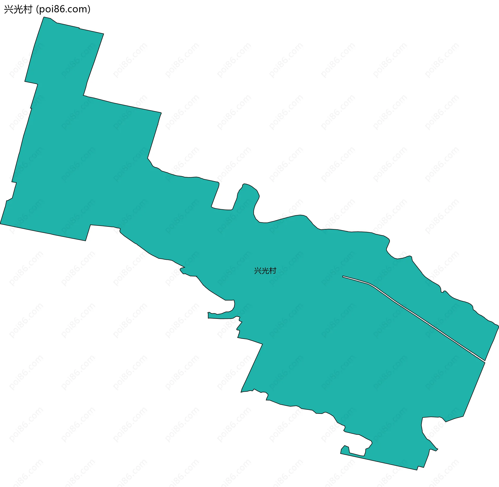 兴光村边界地图
