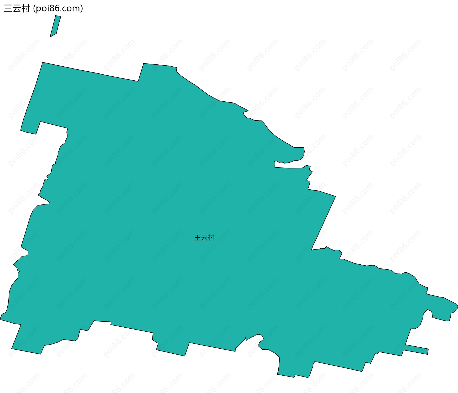 王云村边界地图