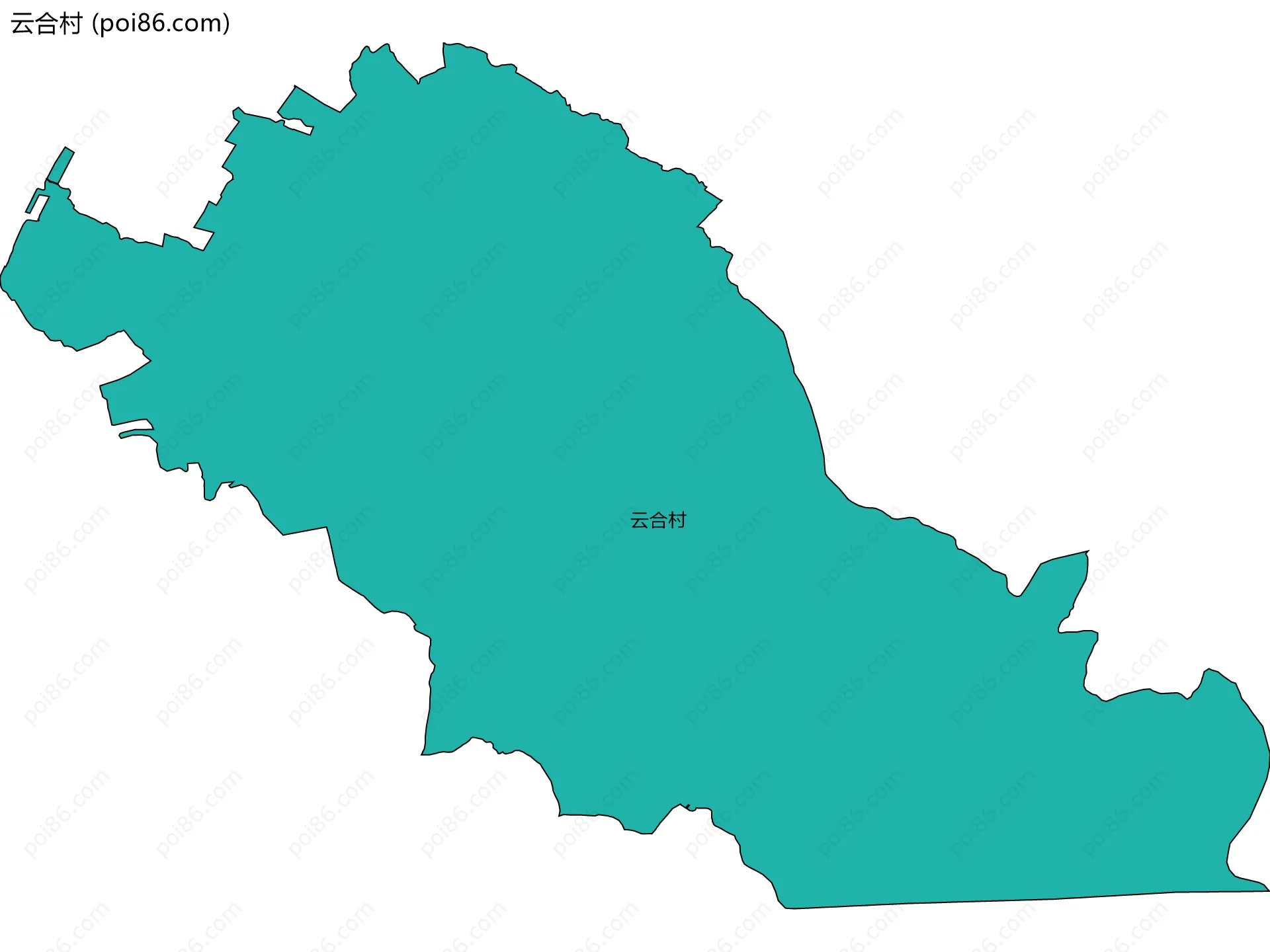 云合村边界地图