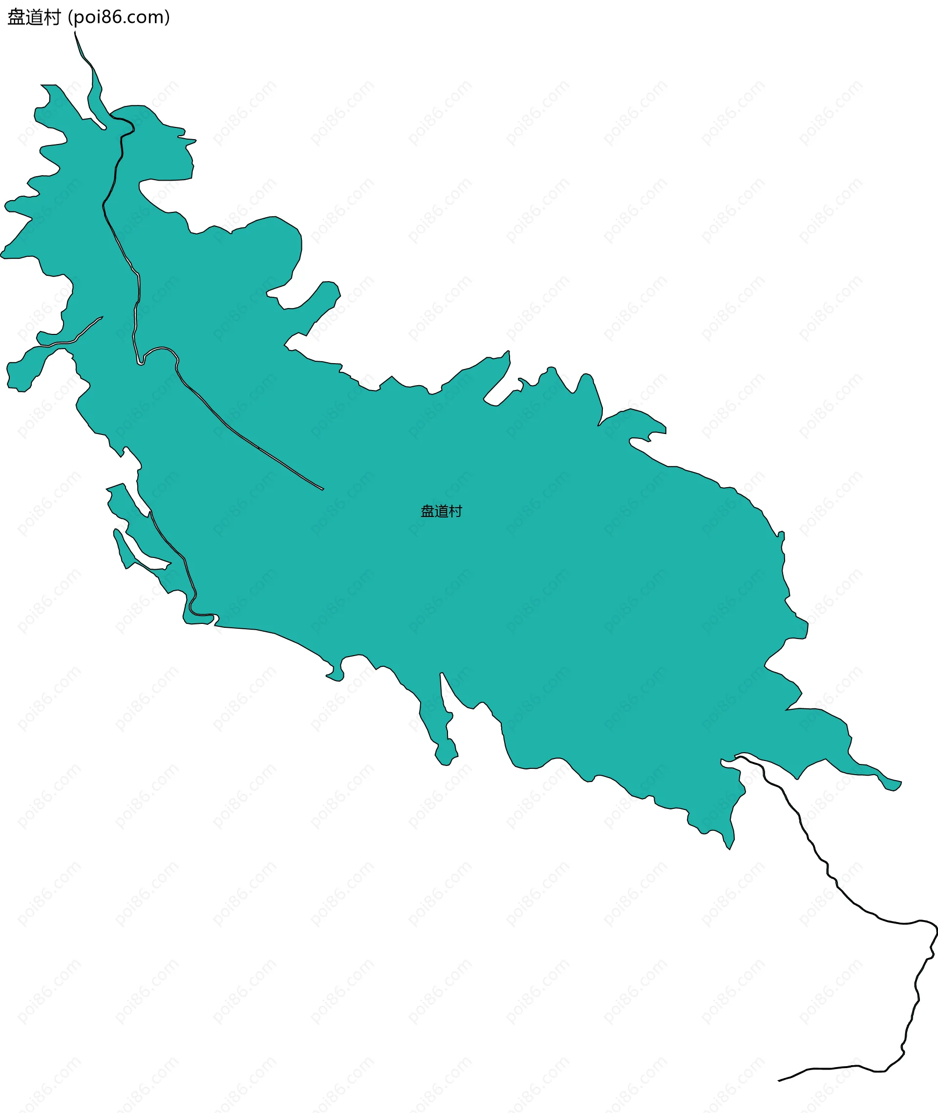 盘道村边界地图