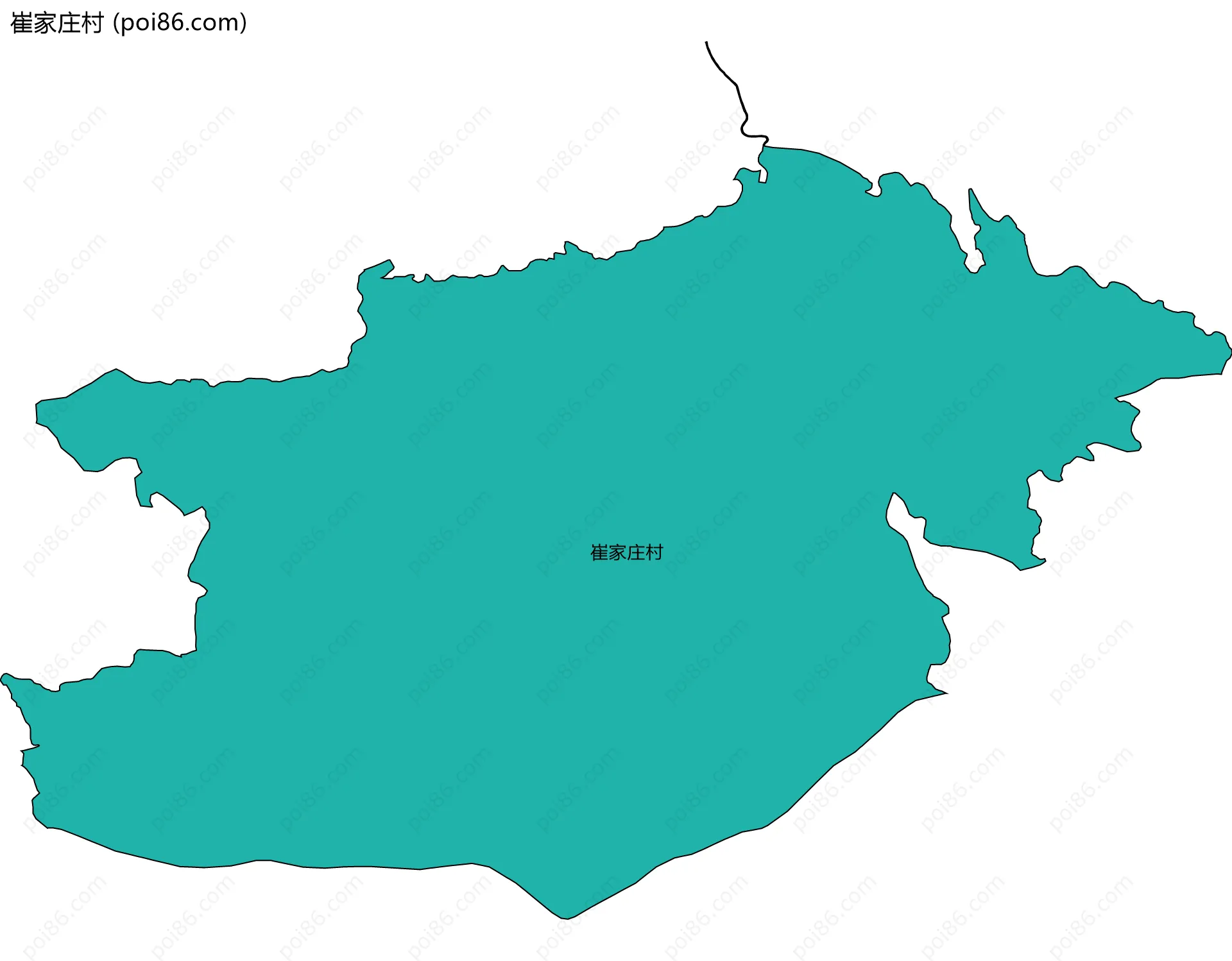 崔家庄村边界地图