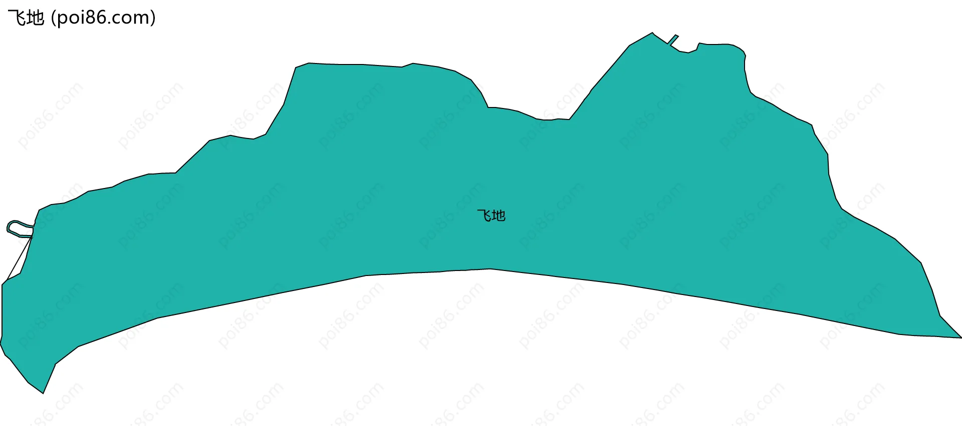 飞地边界地图