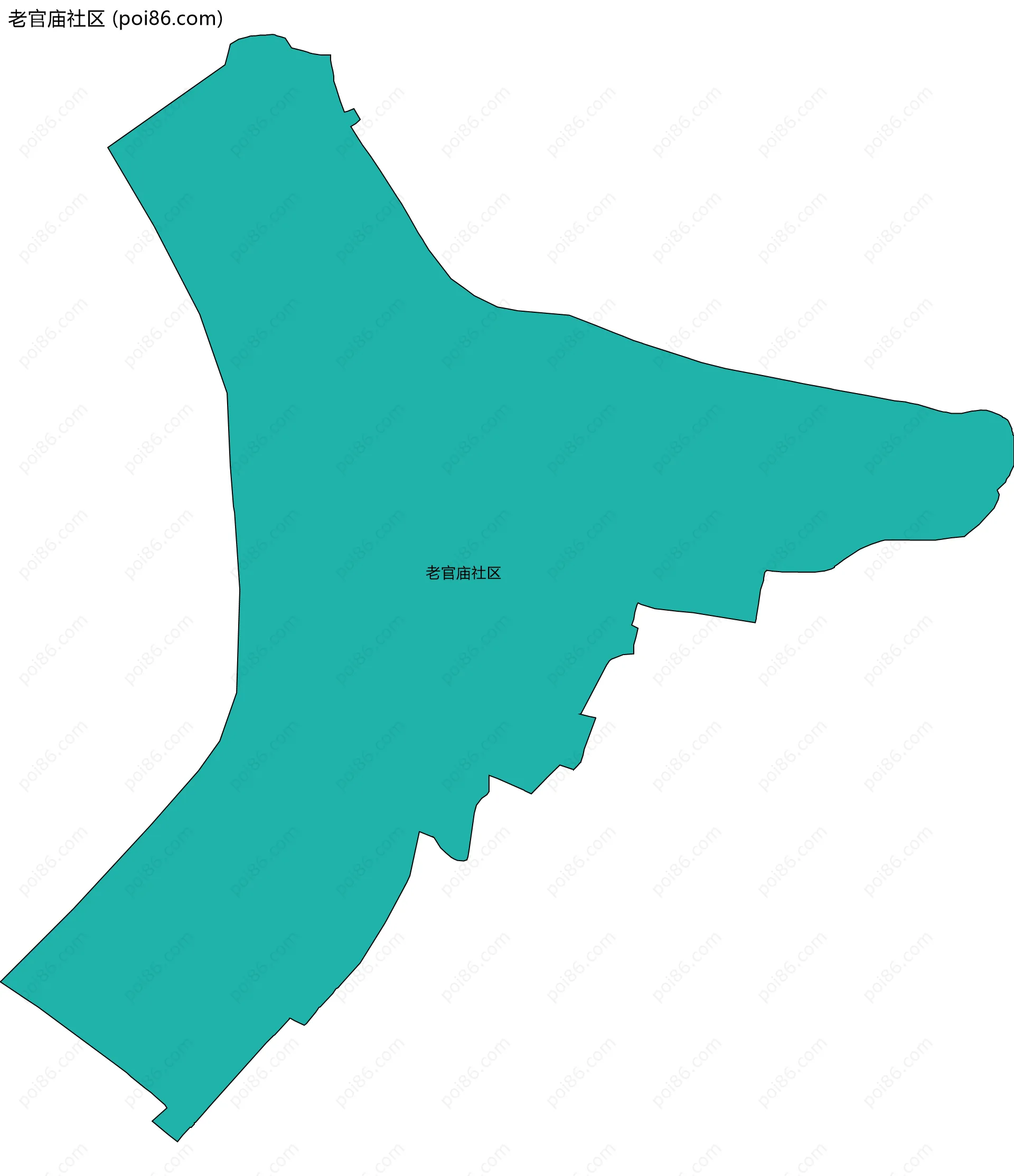 老官庙社区边界地图