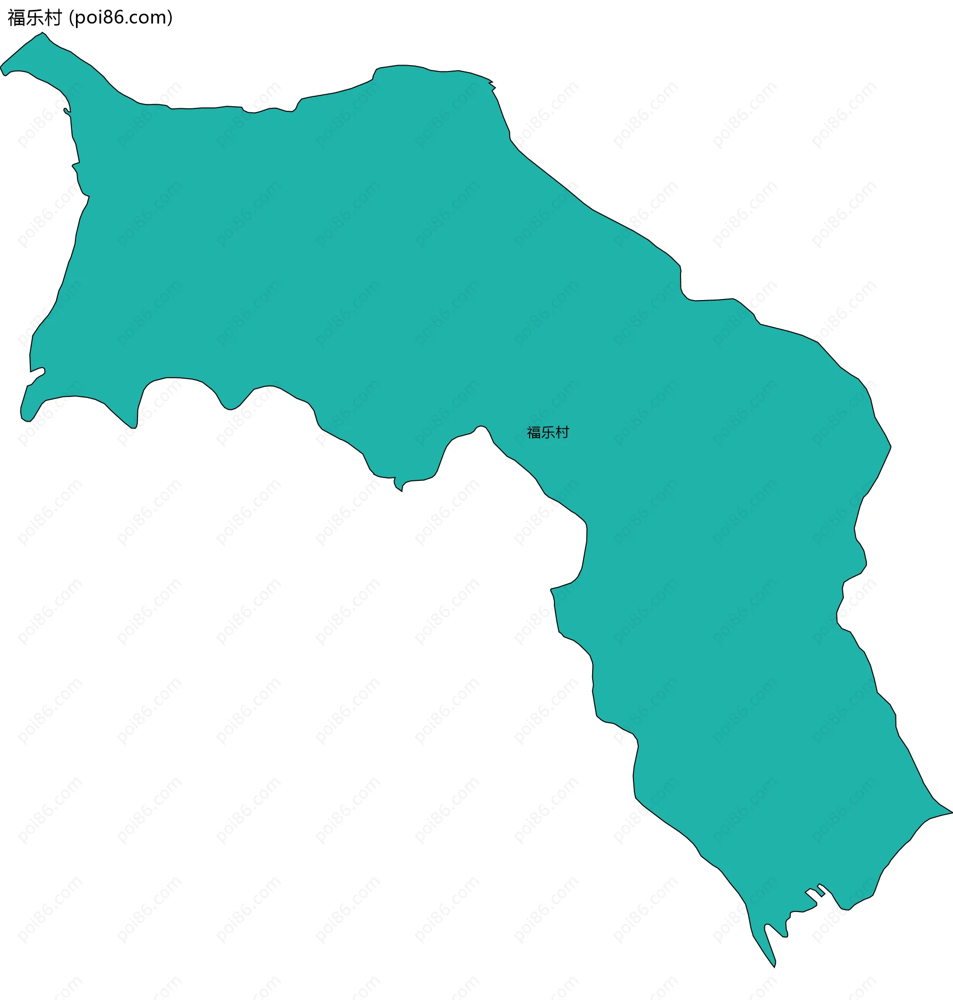 福乐村边界地图