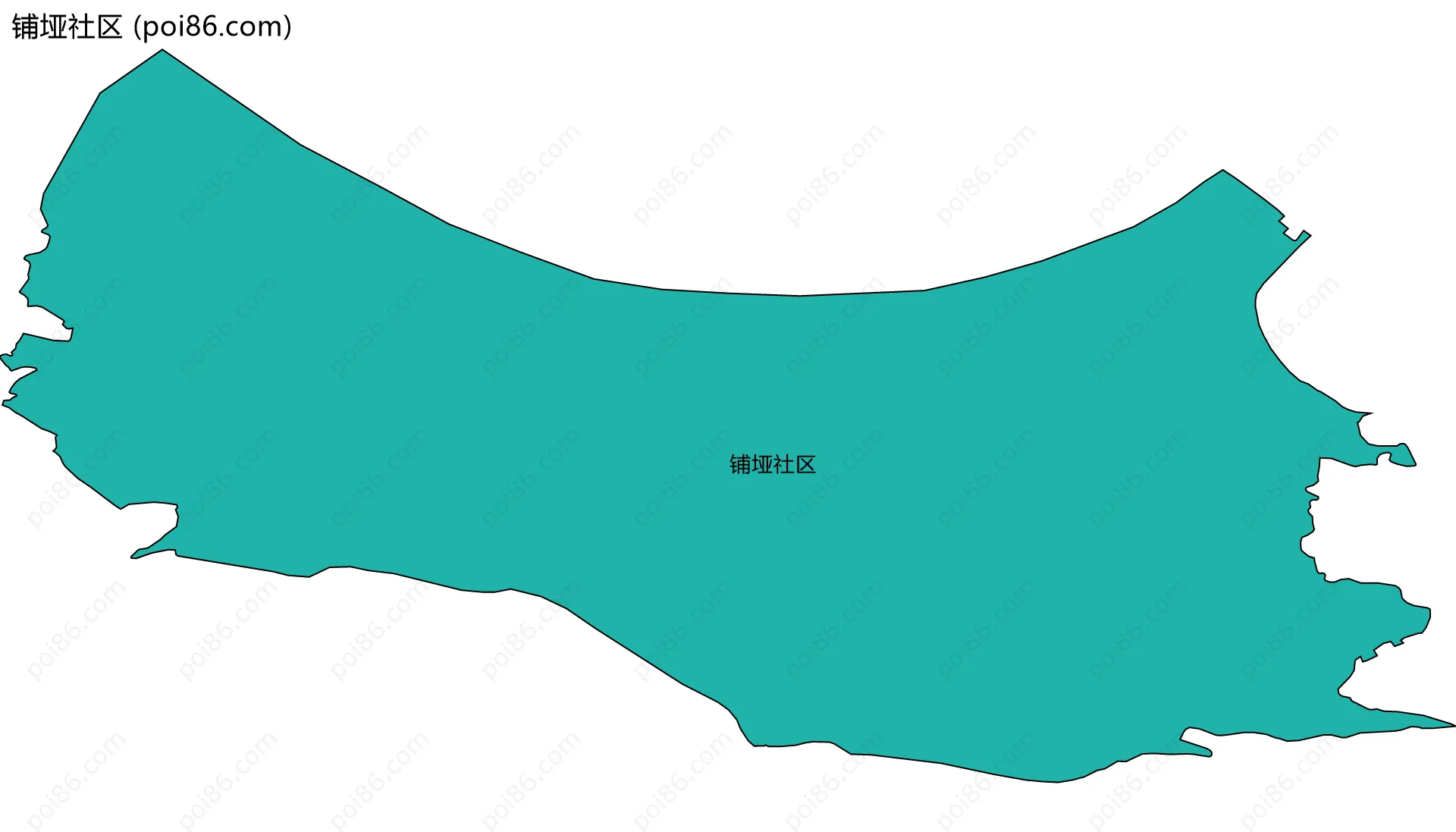 铺垭社区边界地图