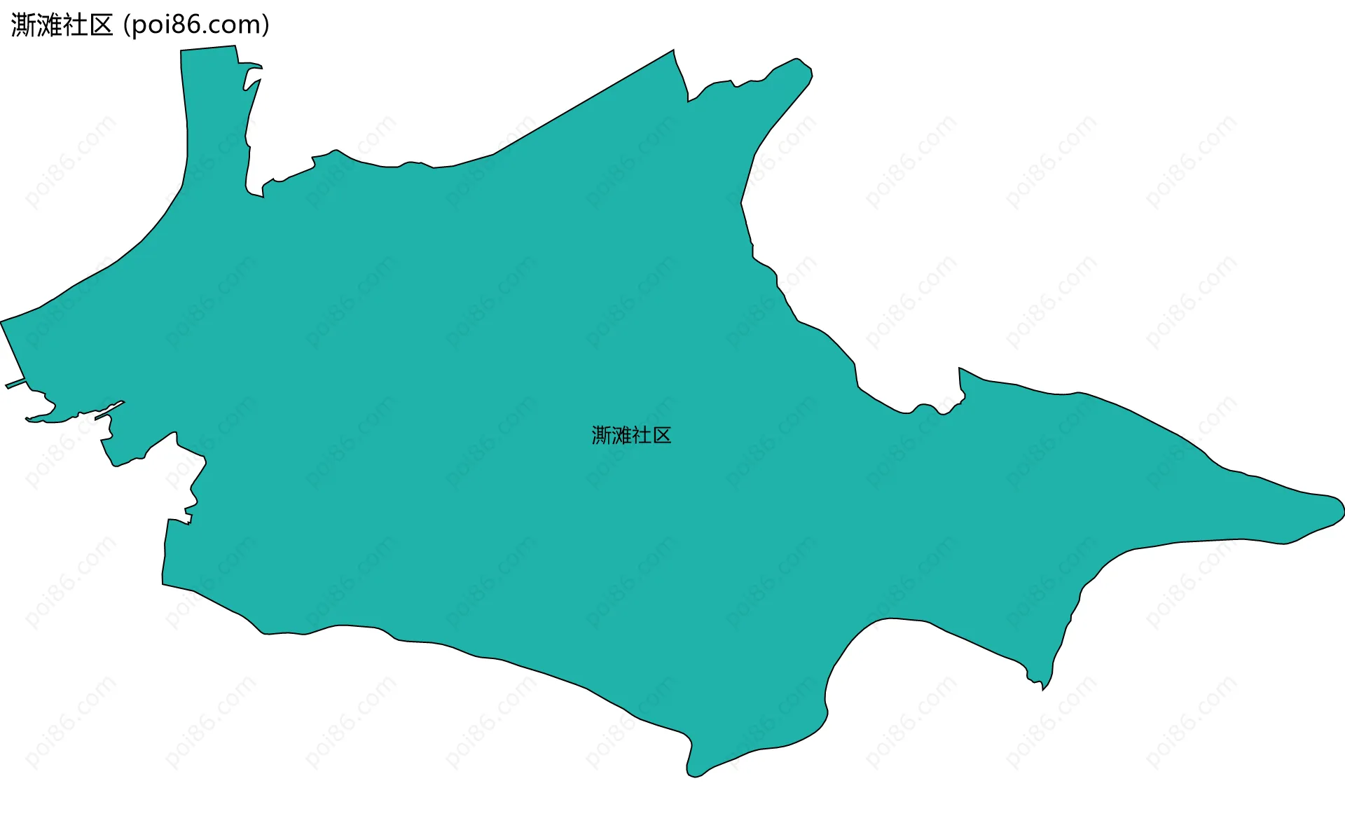 澌滩社区边界地图