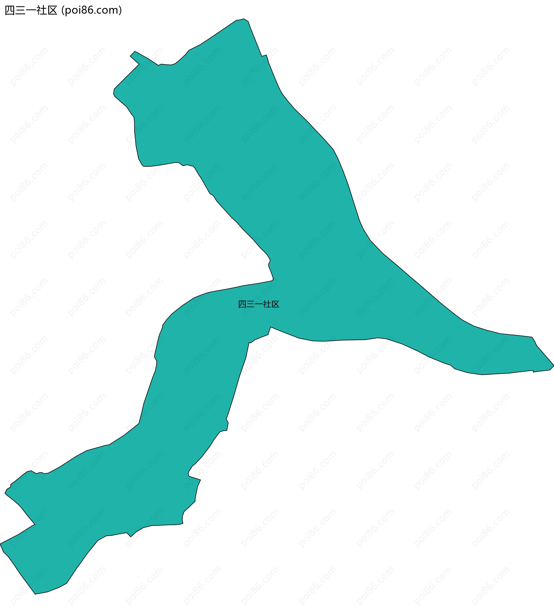 四三一社区边界地图