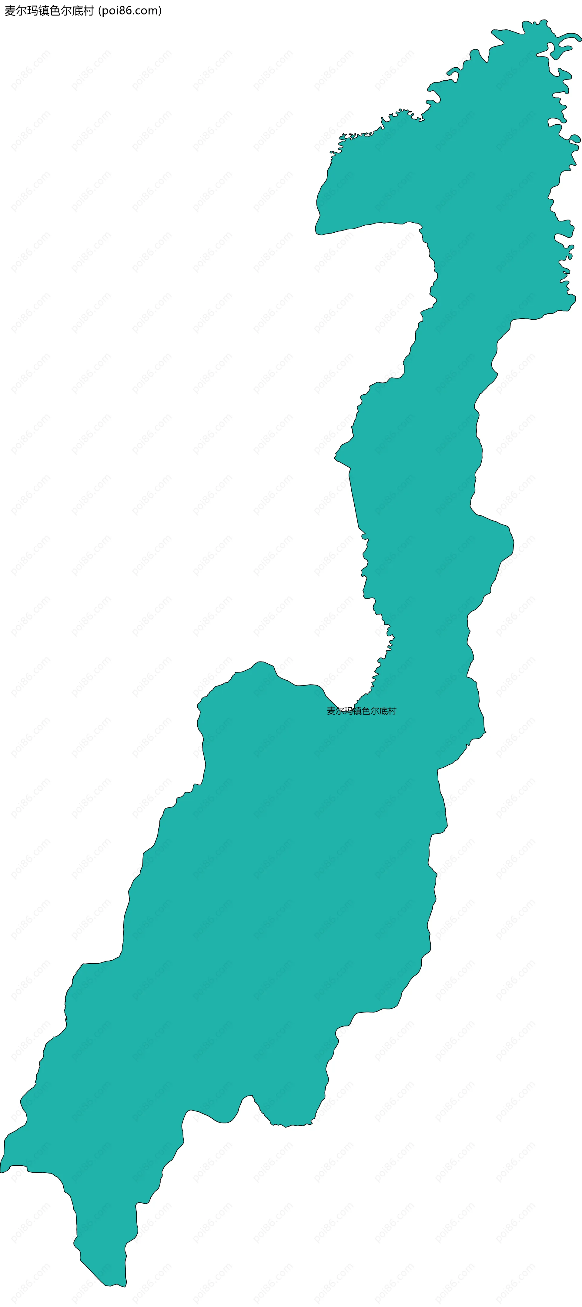 麦尔玛镇色尔底村边界地图