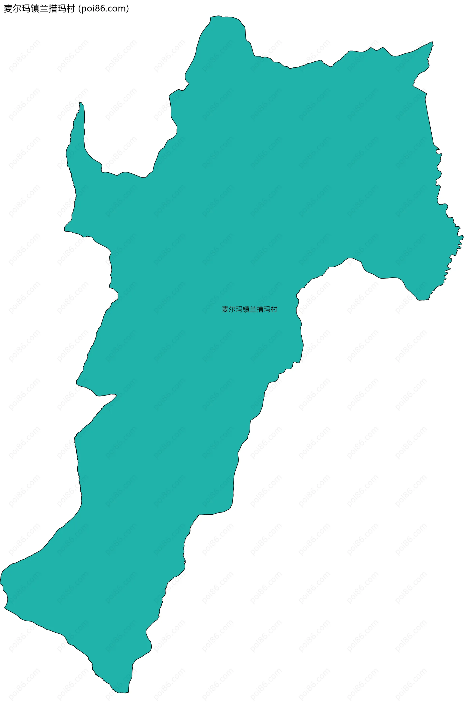 麦尔玛镇兰措玛村边界地图
