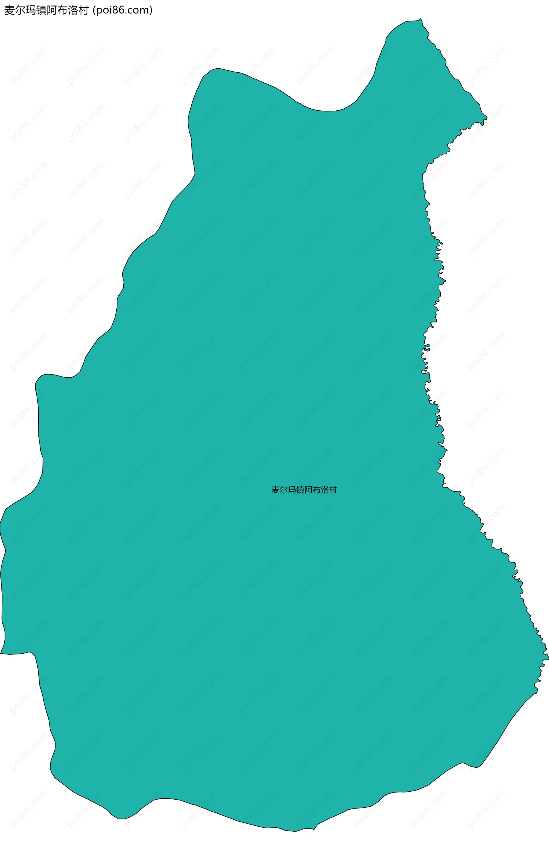 麦尔玛镇阿布洛村边界地图
