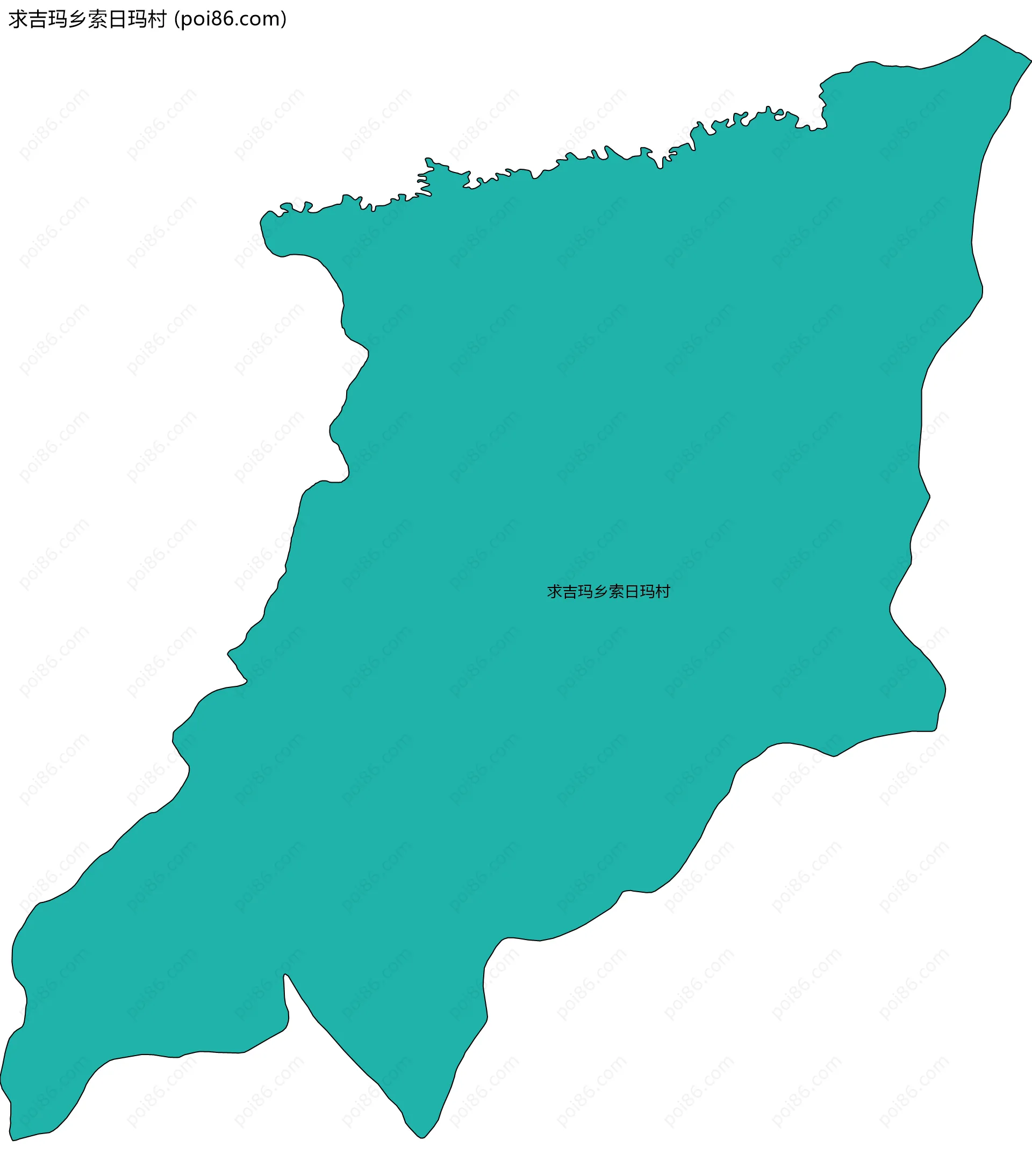 求吉玛乡索日玛村边界地图