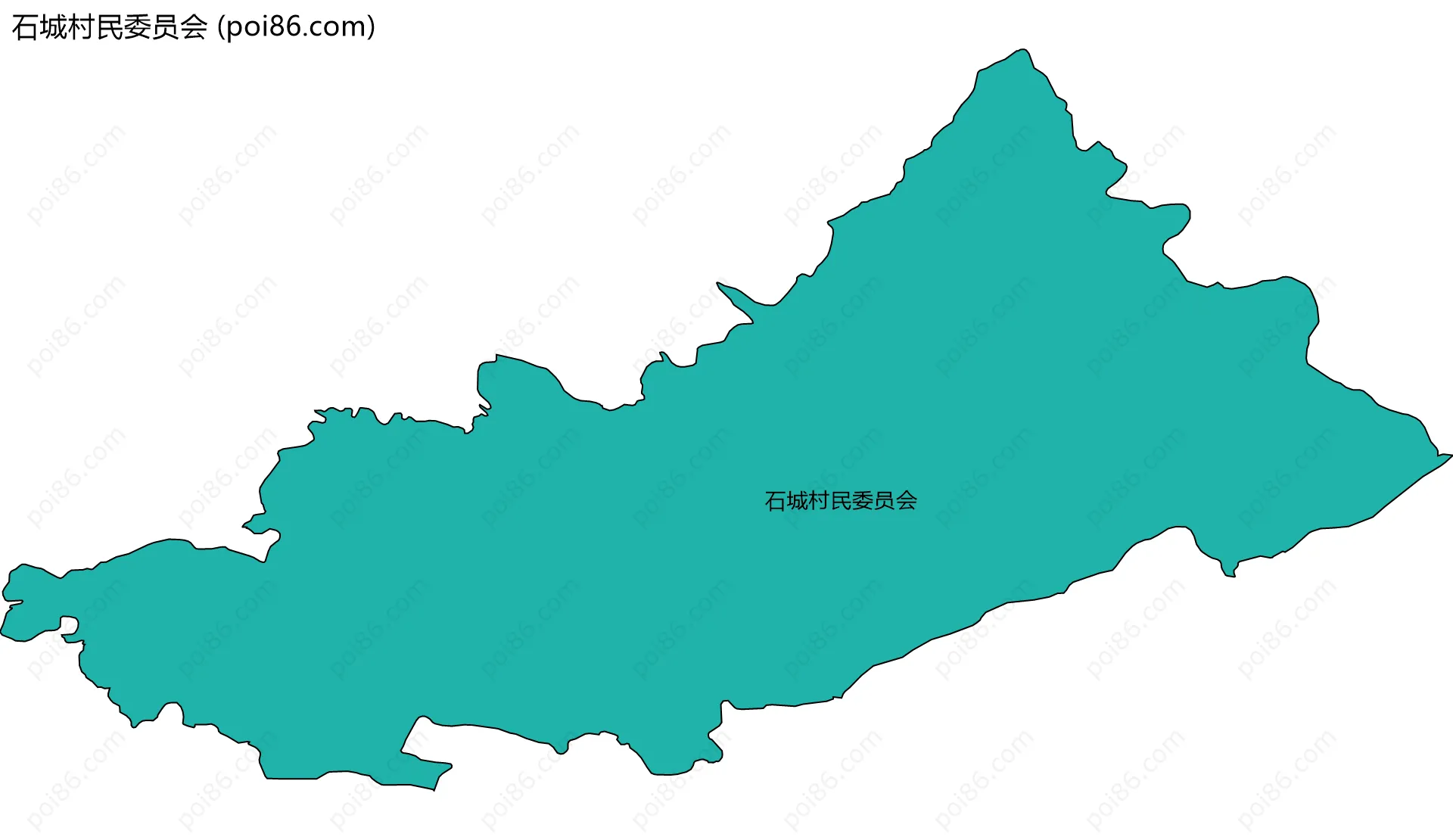 石城村民委员会边界地图