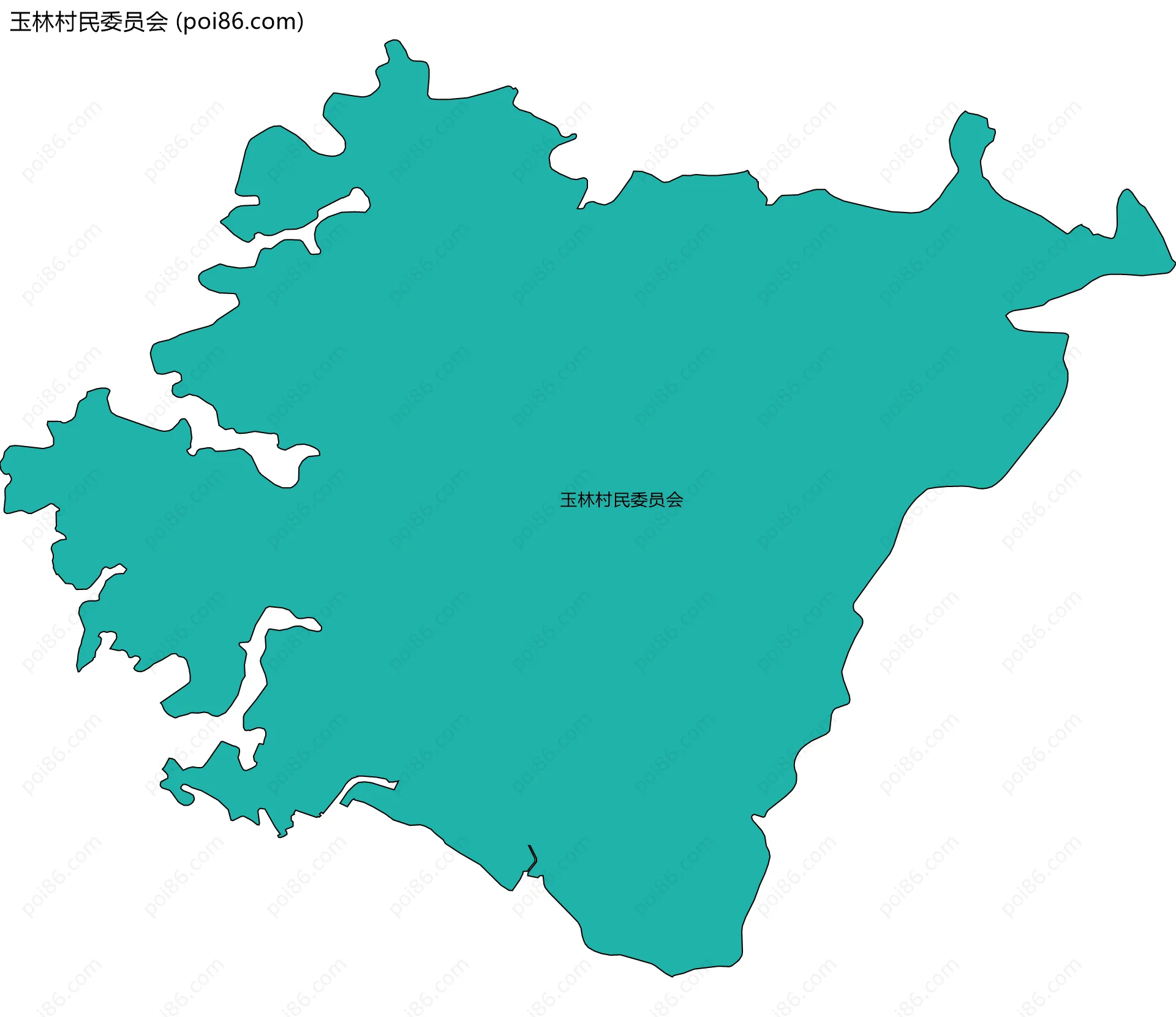 玉林村民委员会边界地图