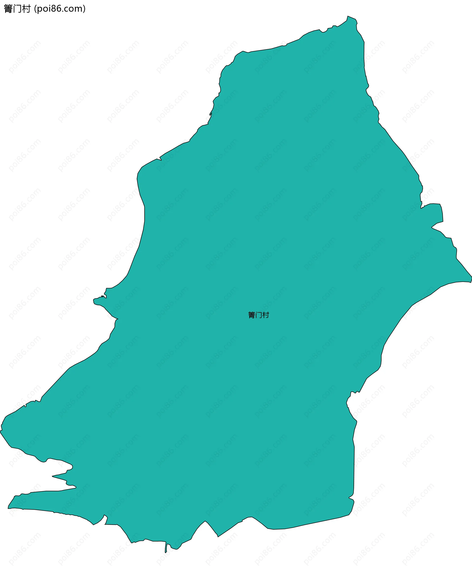 箐门村边界地图