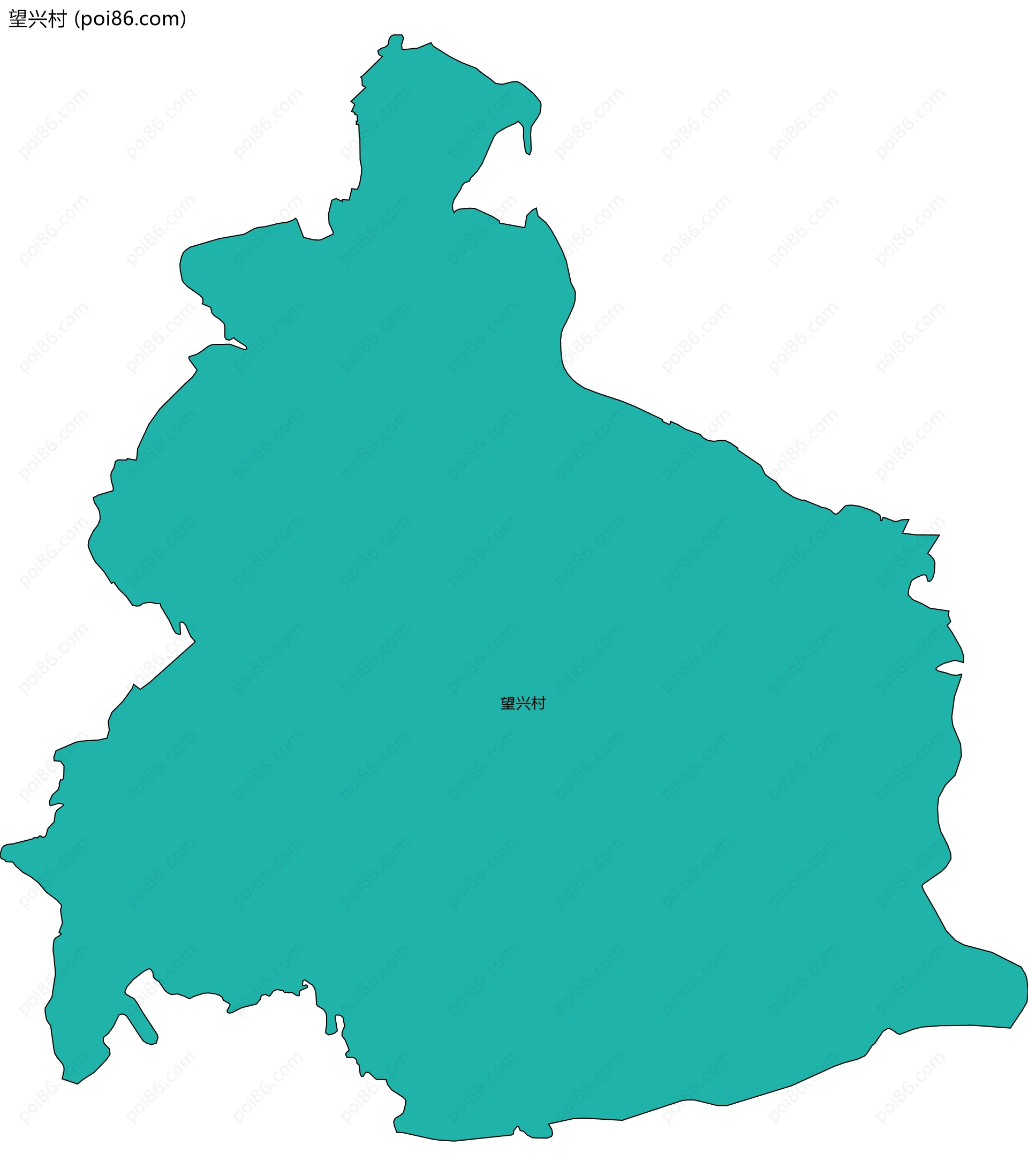 望兴村边界地图