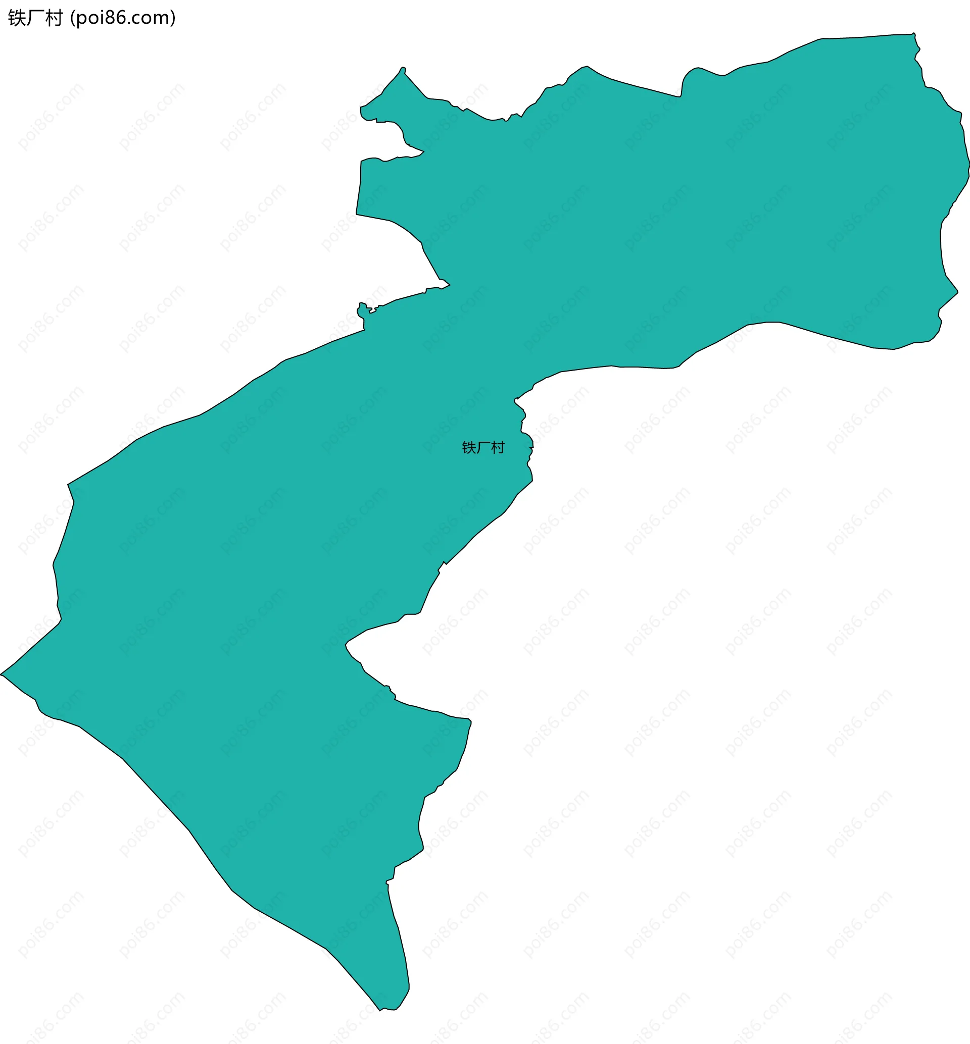 铁厂村边界地图