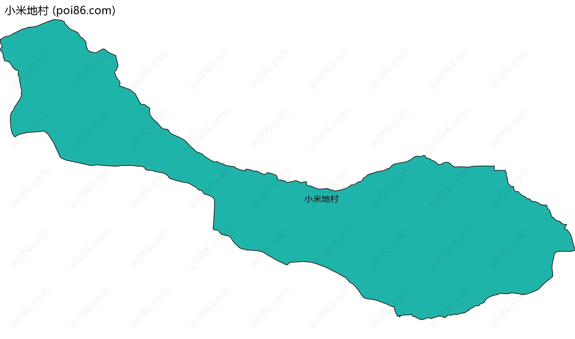 小米地村边界地图