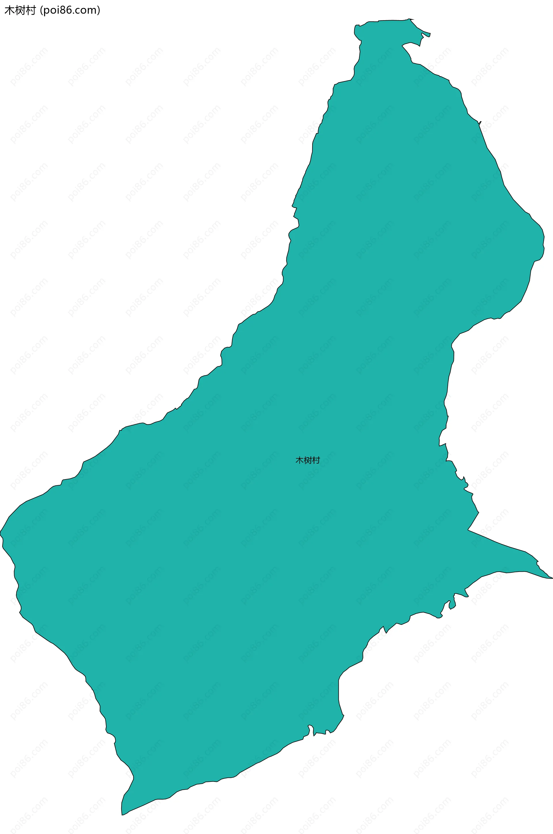 木树村边界地图