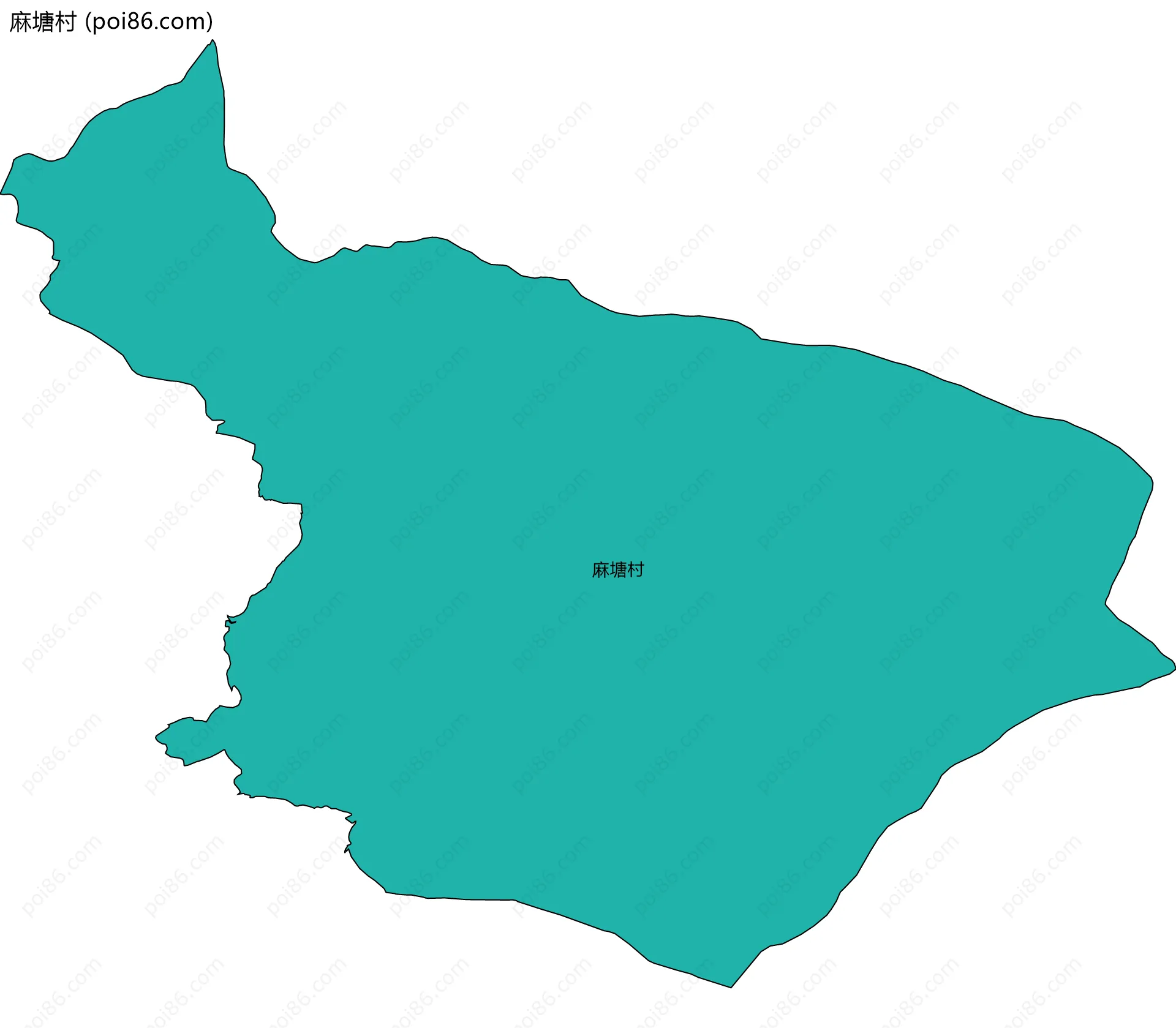 麻塘村边界地图