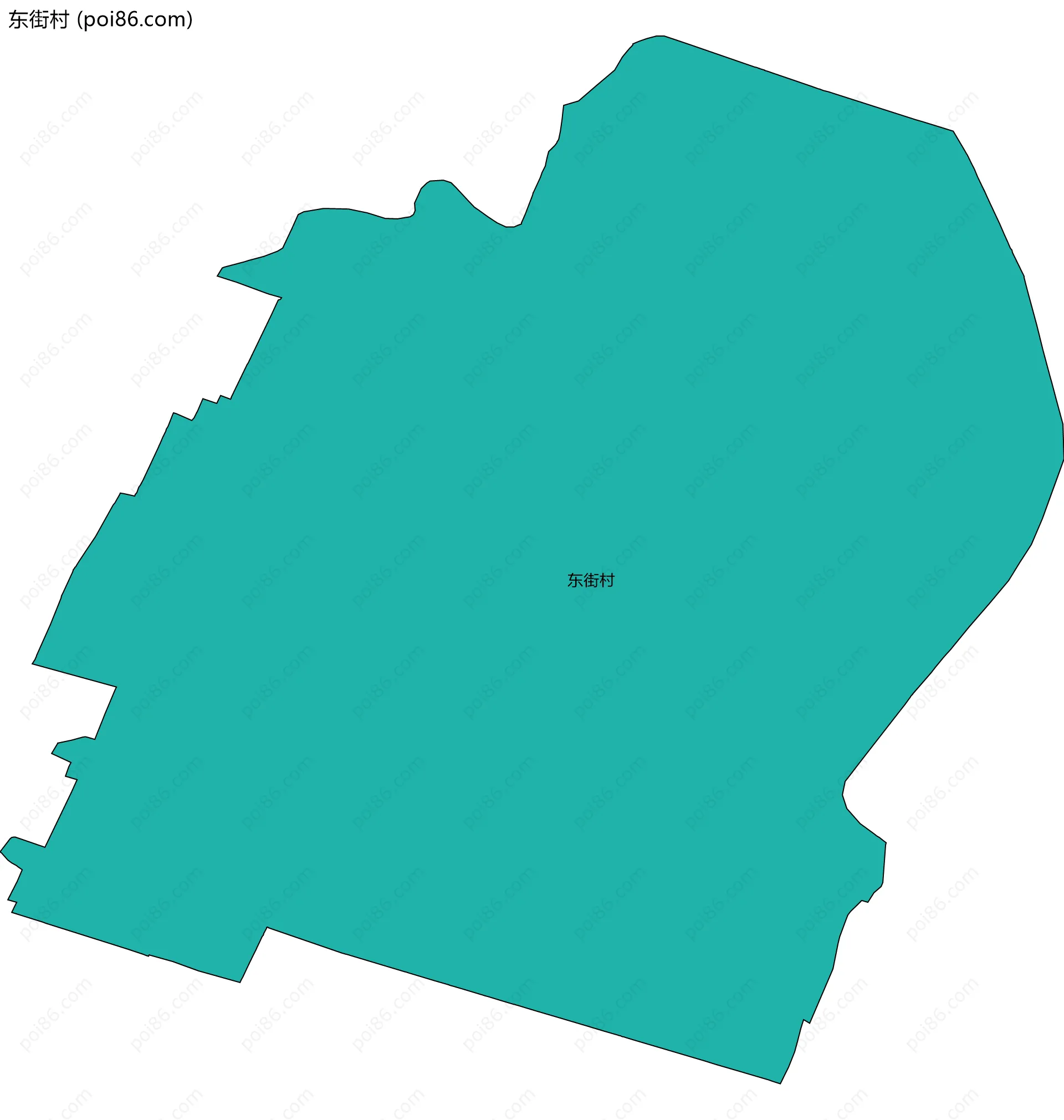 东街村边界地图