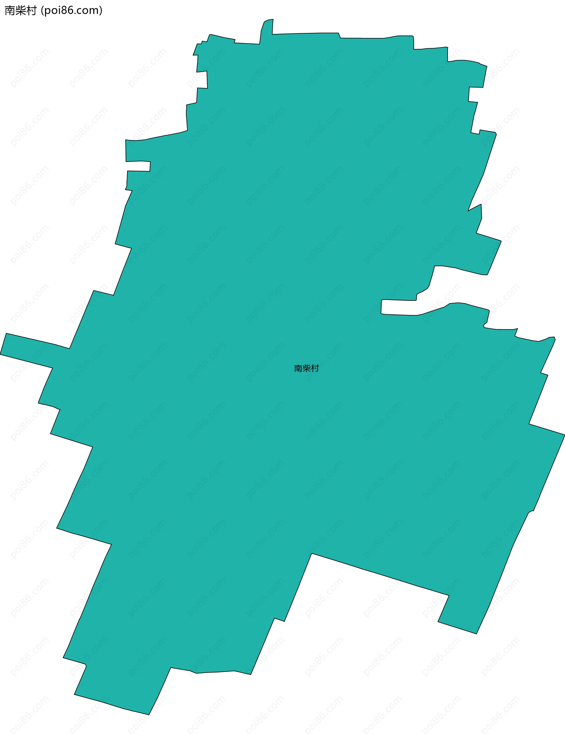 南柴村边界地图