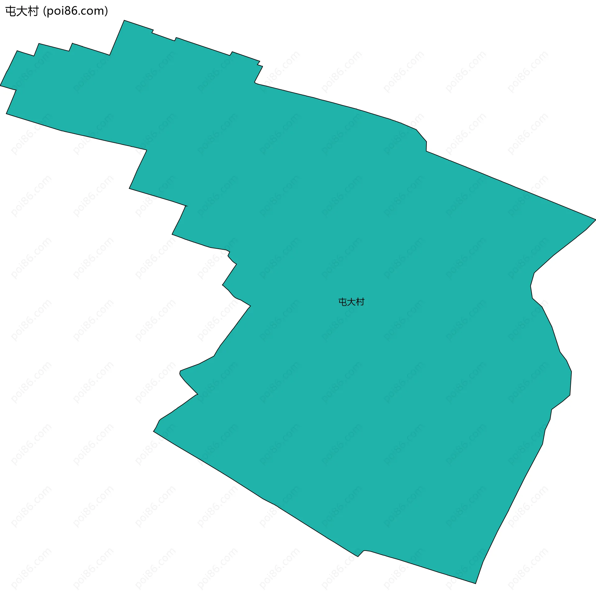 屯大村边界地图