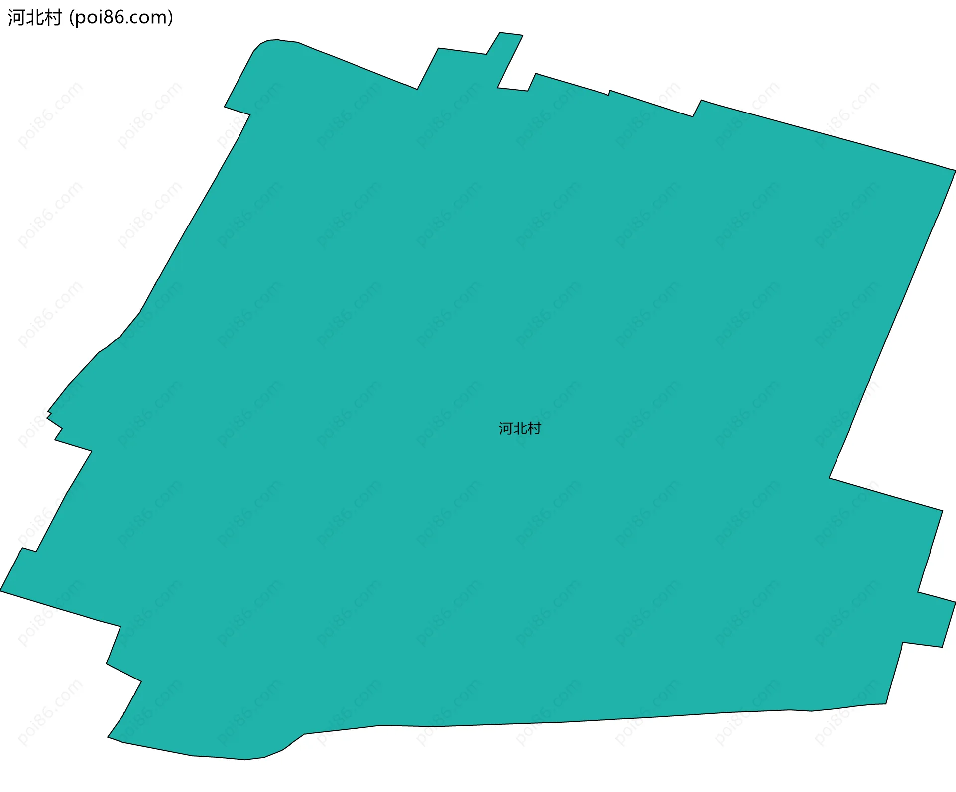 河北村边界地图