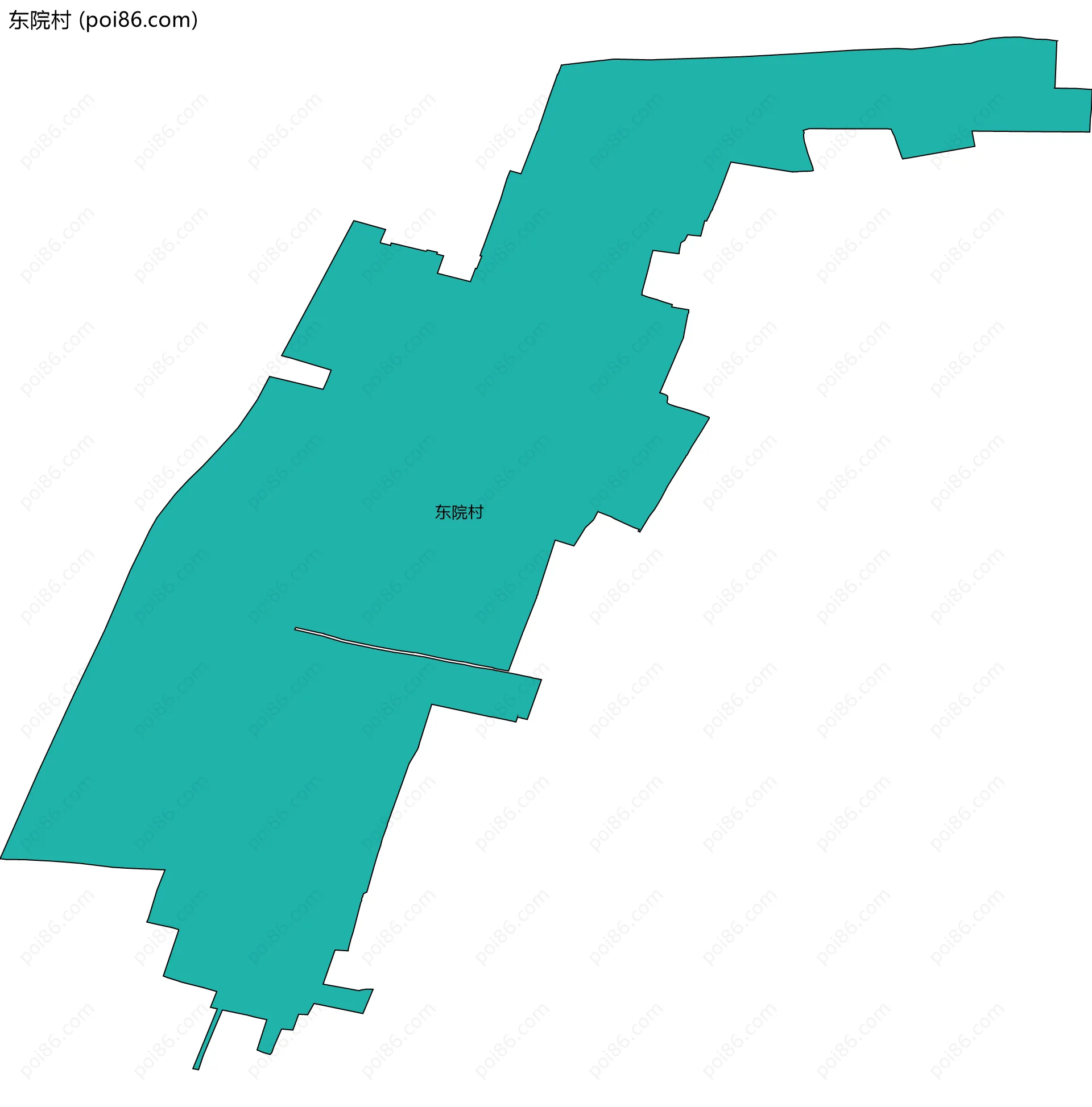 东院村边界地图