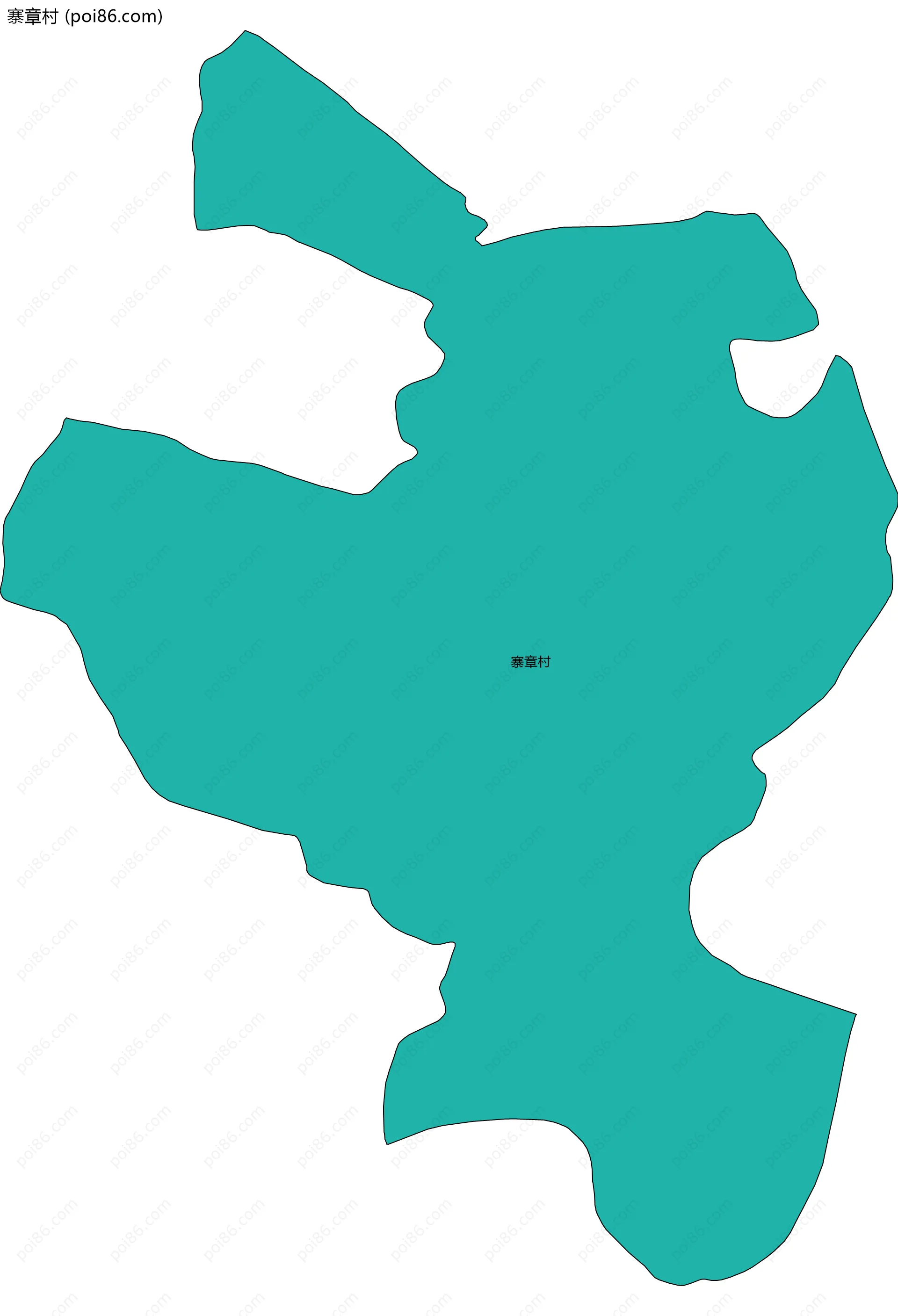 寨章村边界地图