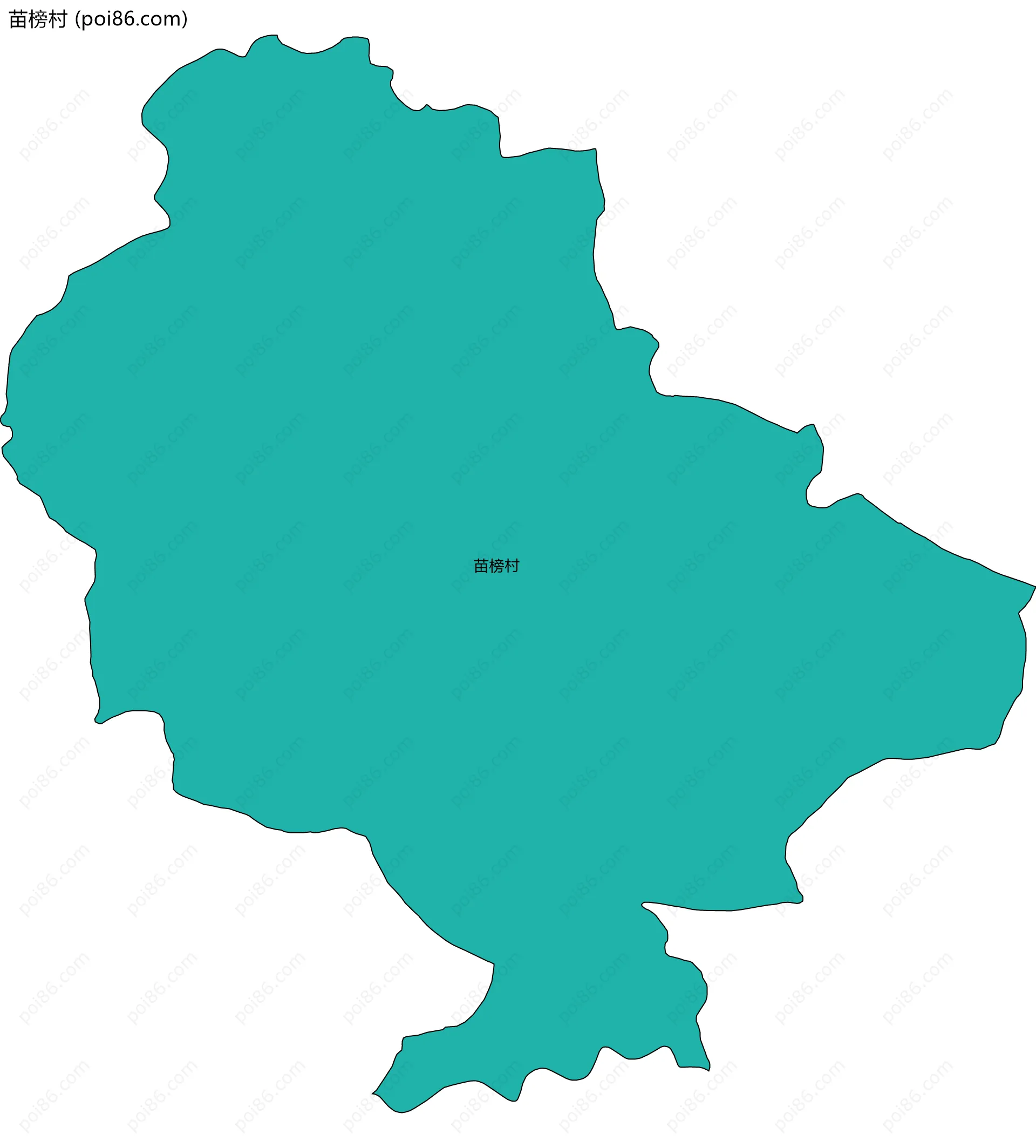 苗榜村边界地图