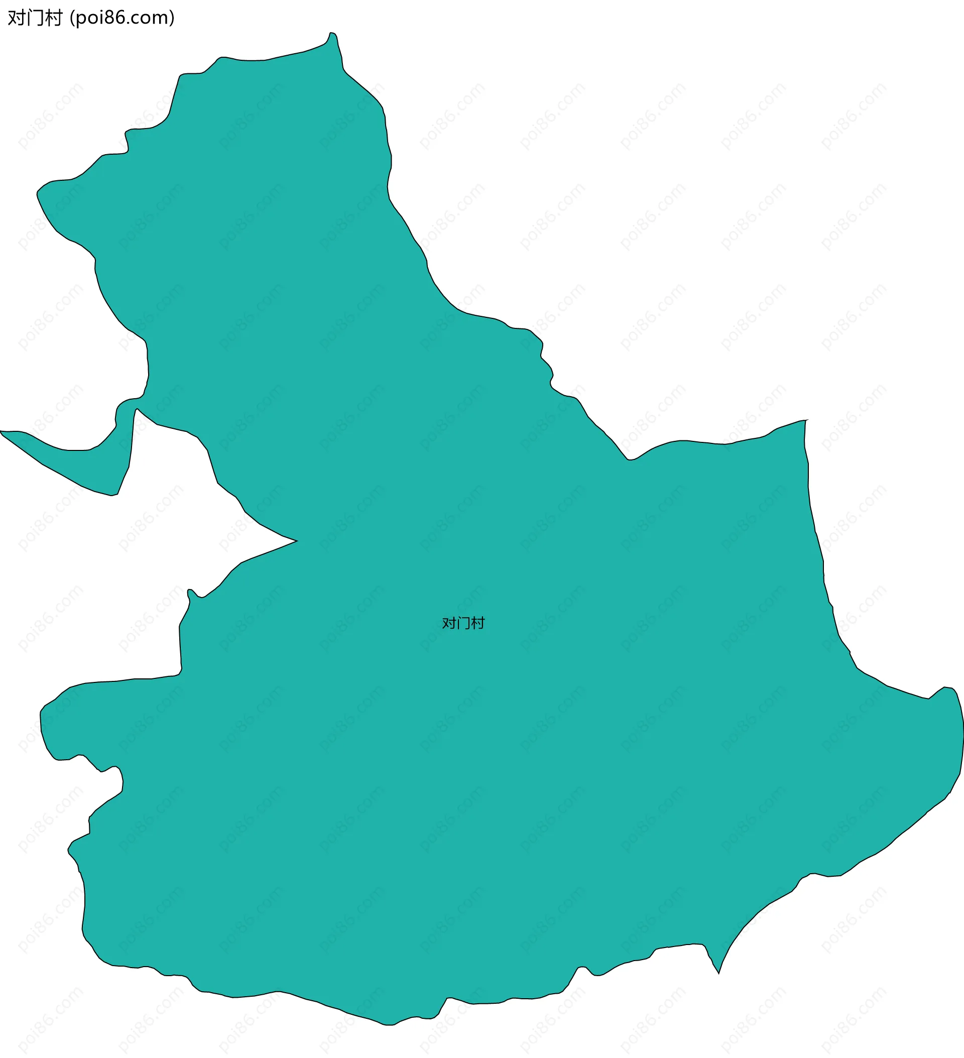 对门村边界地图