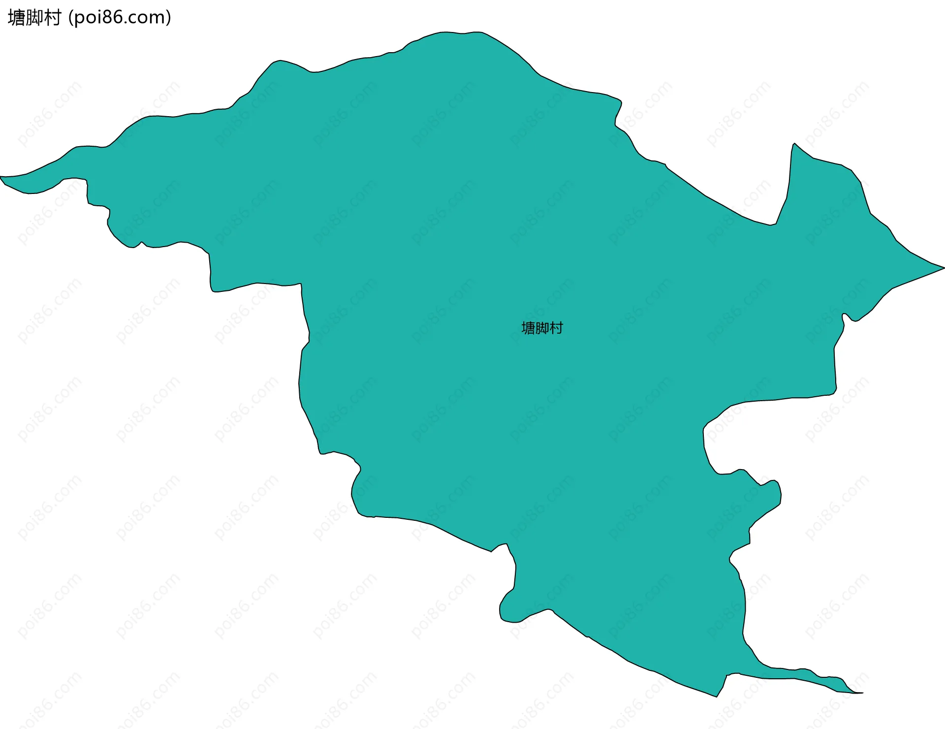 塘脚村边界地图