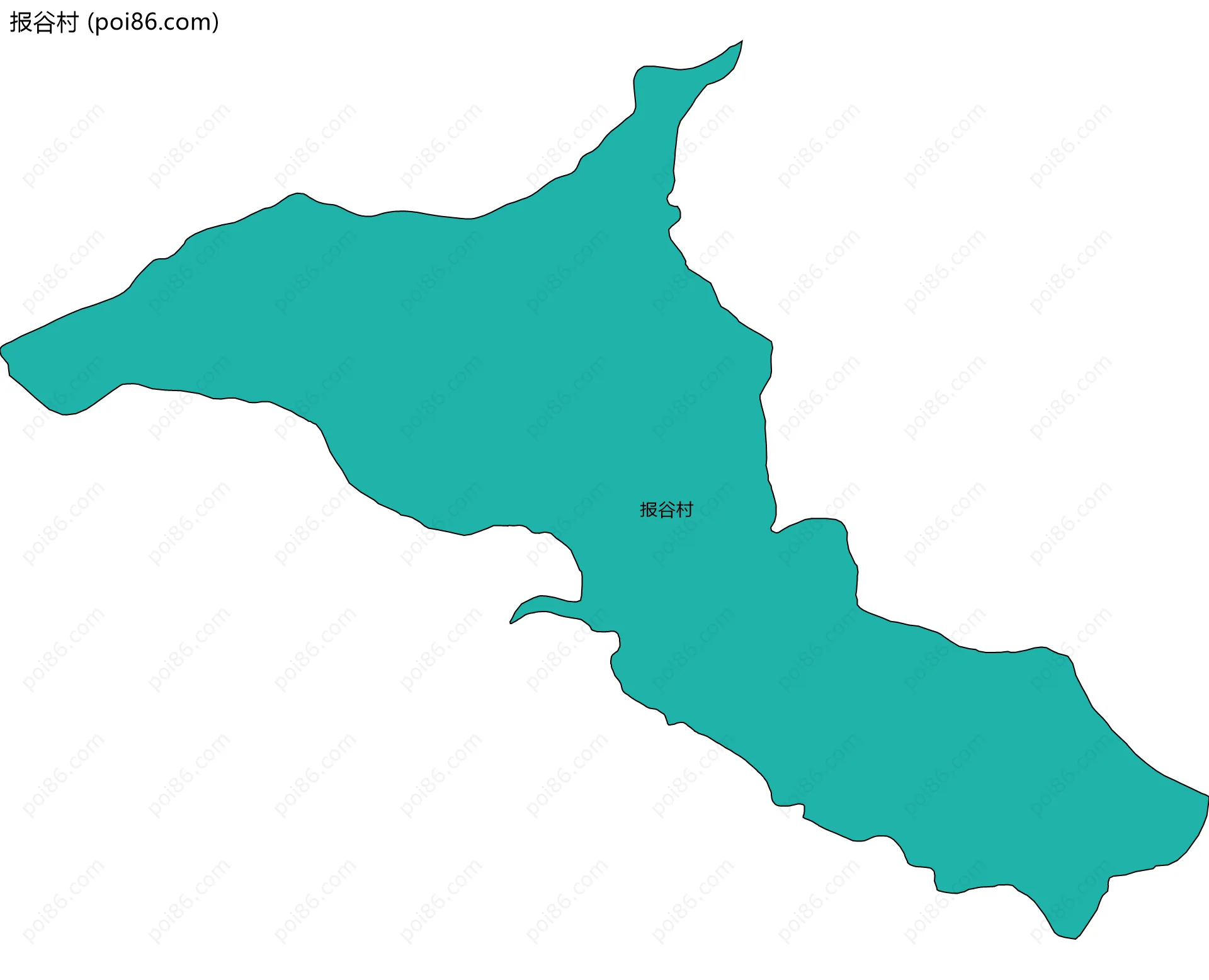 报谷村边界地图