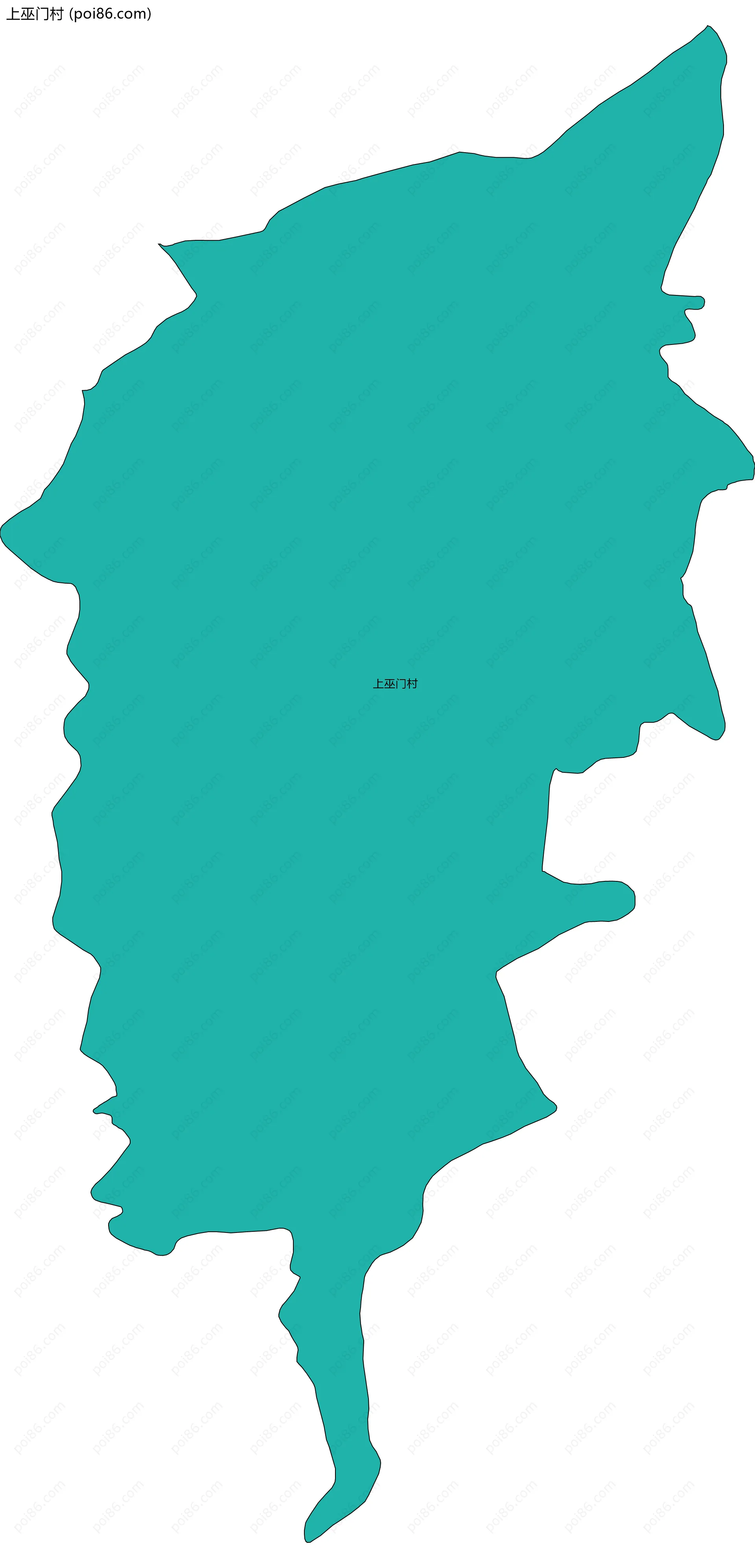 上巫门村边界地图