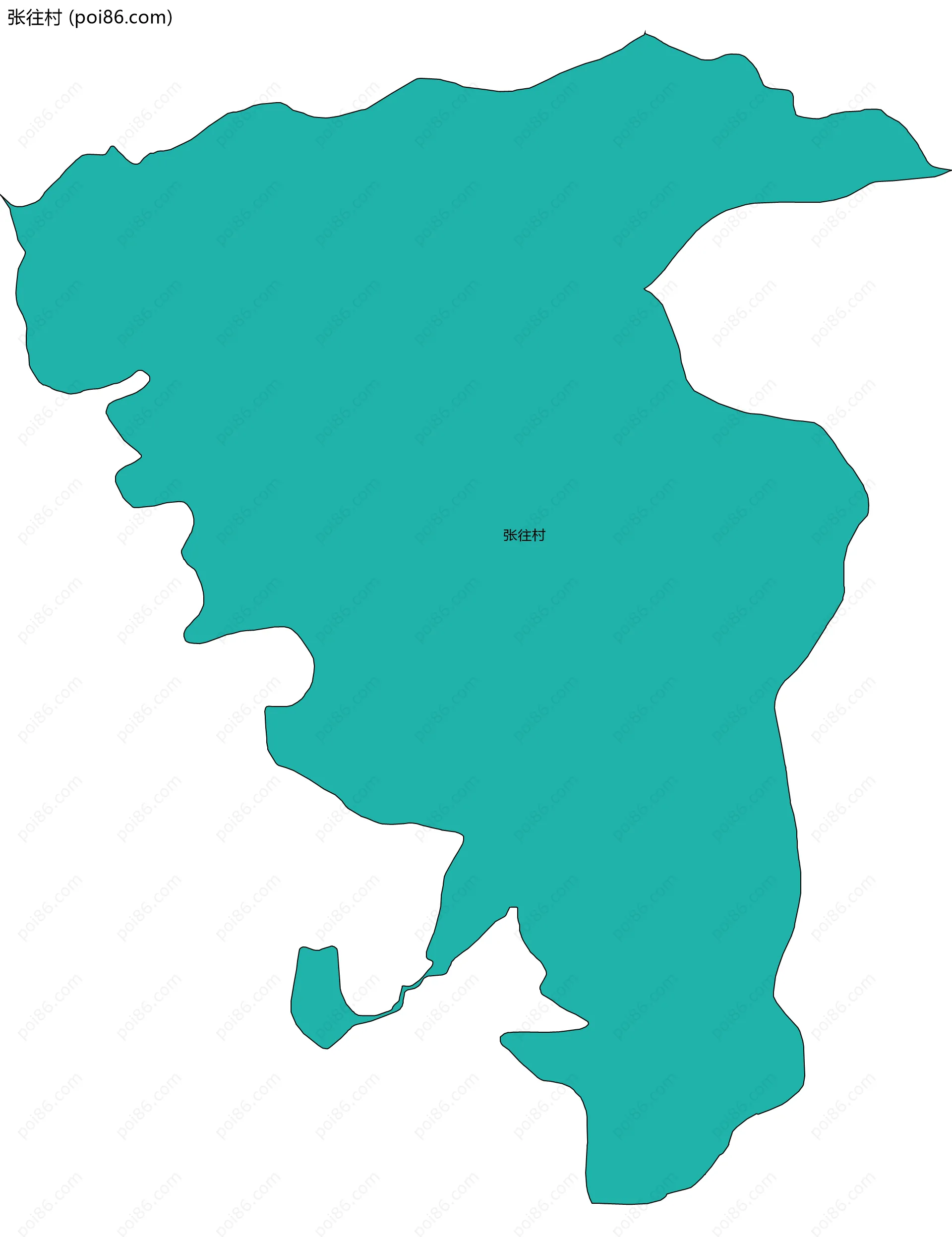 张往村边界地图