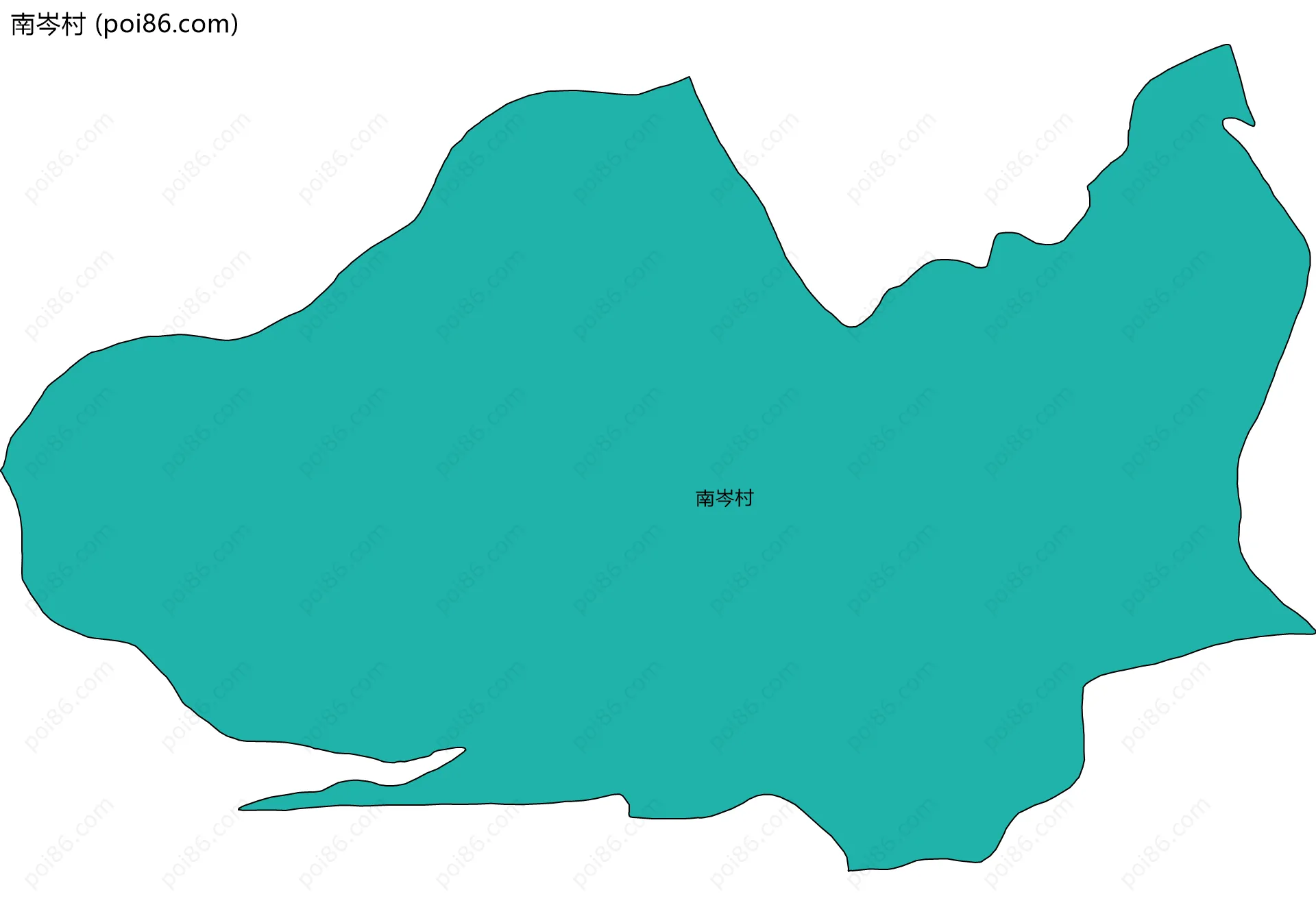 南岑村边界地图