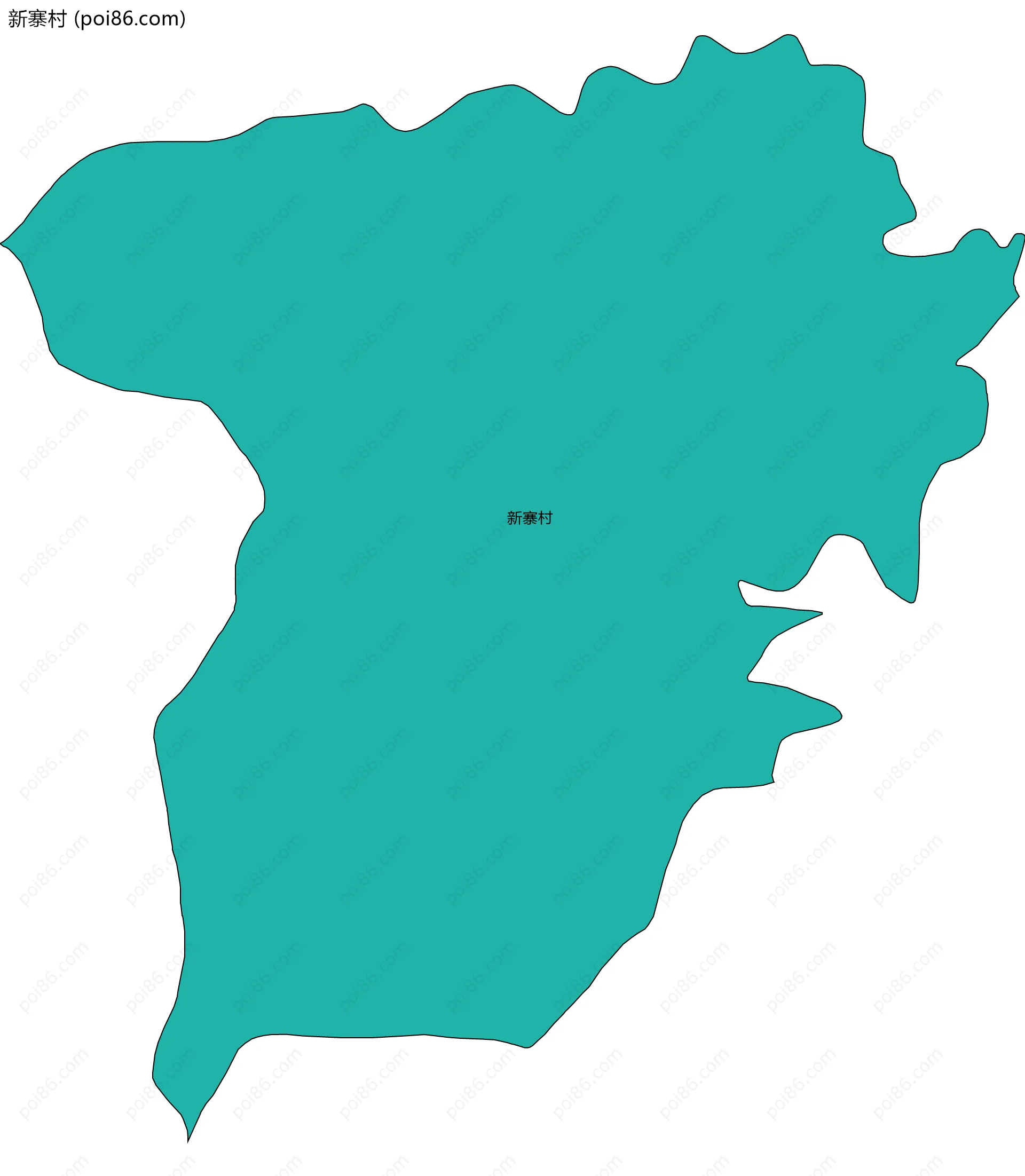 新寨村边界地图