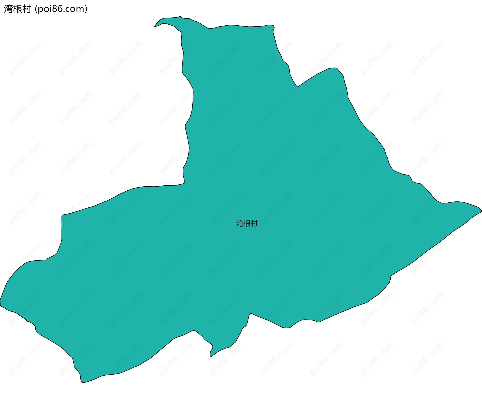 湾根村边界地图