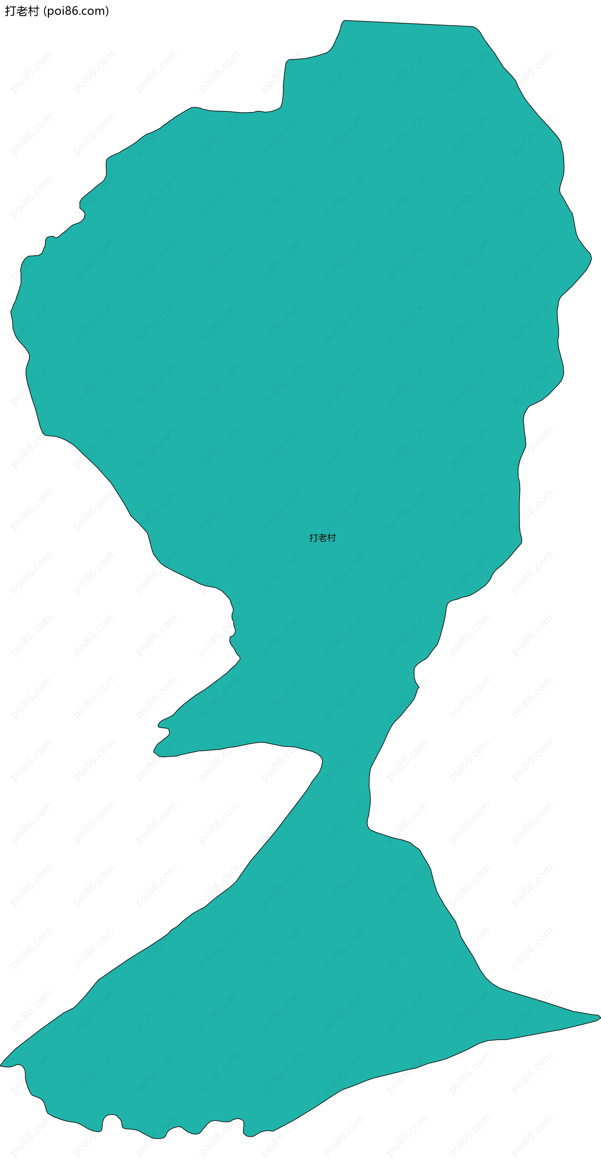 打老村边界地图