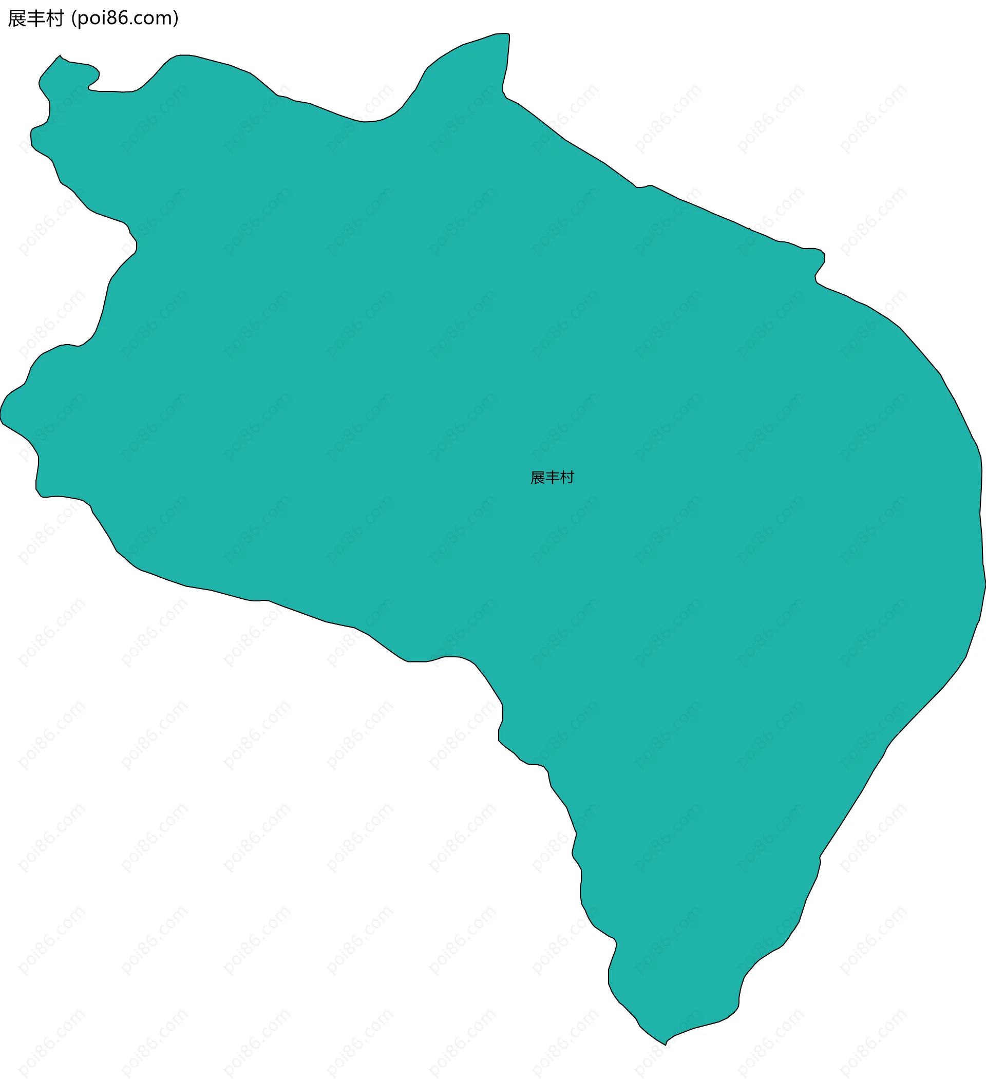 展丰村边界地图