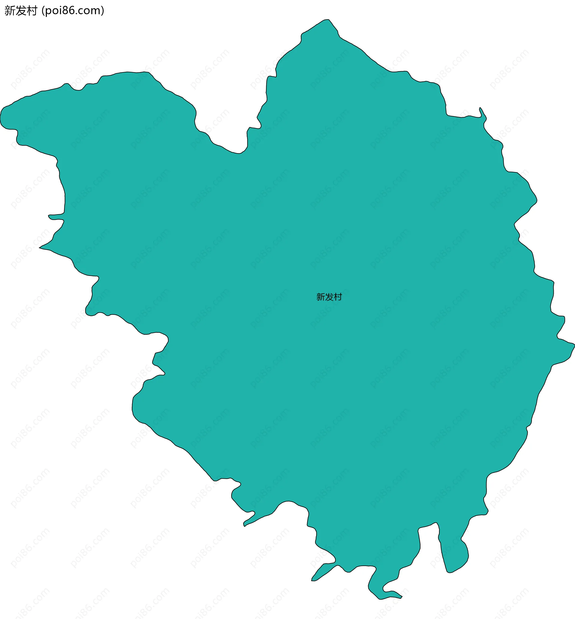 新发村边界地图