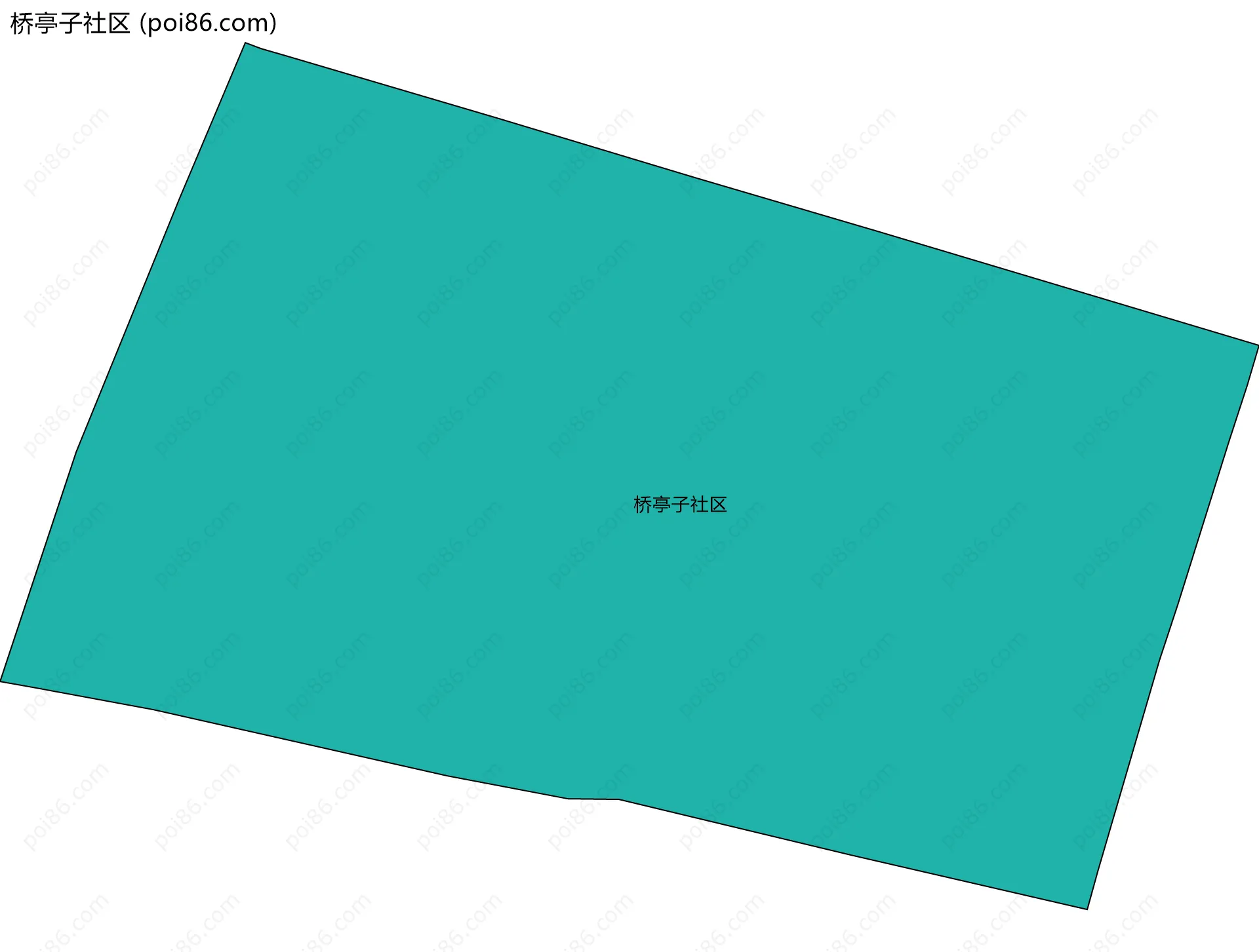 桥亭子社区边界地图