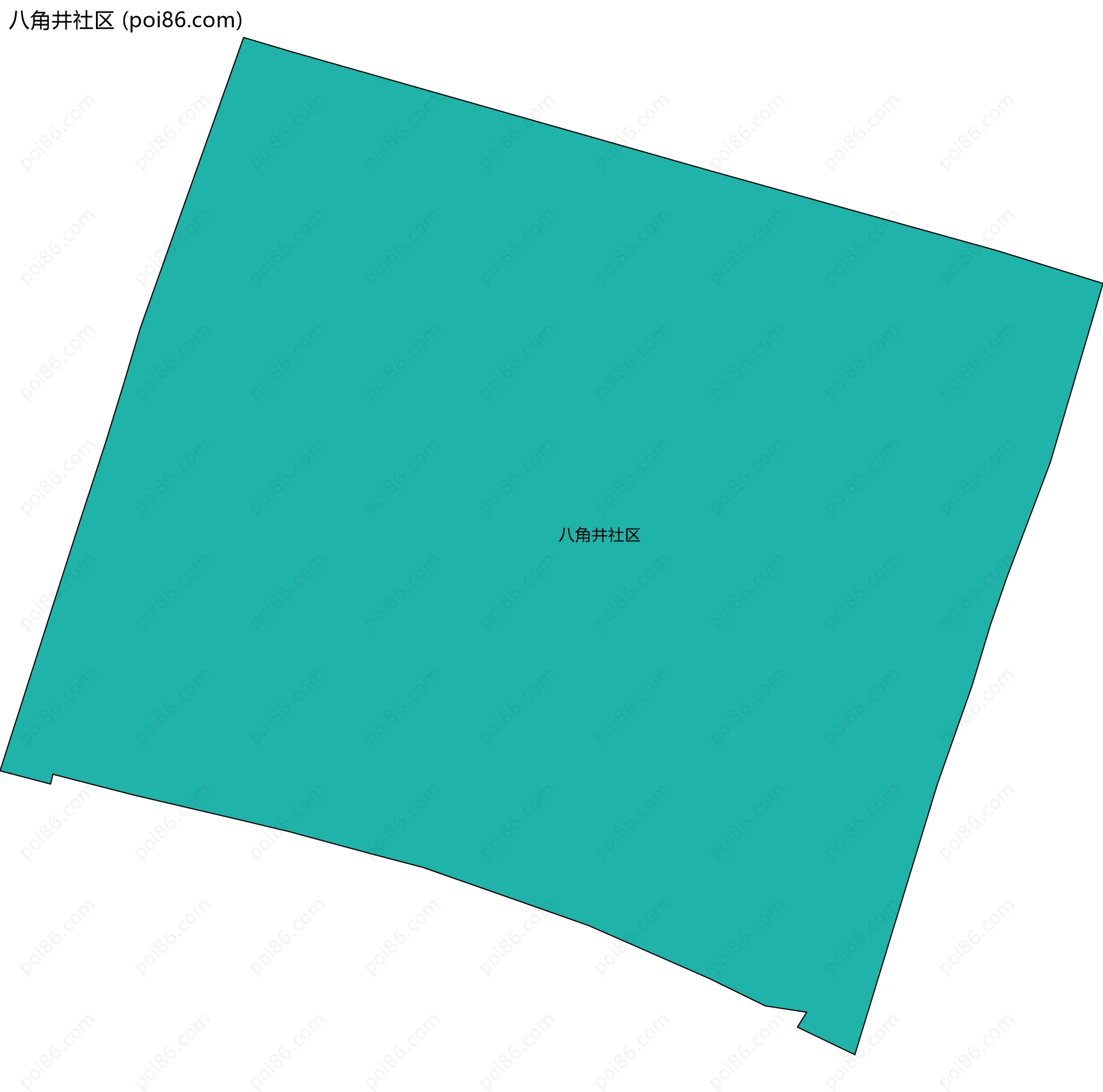 八角井社区边界地图