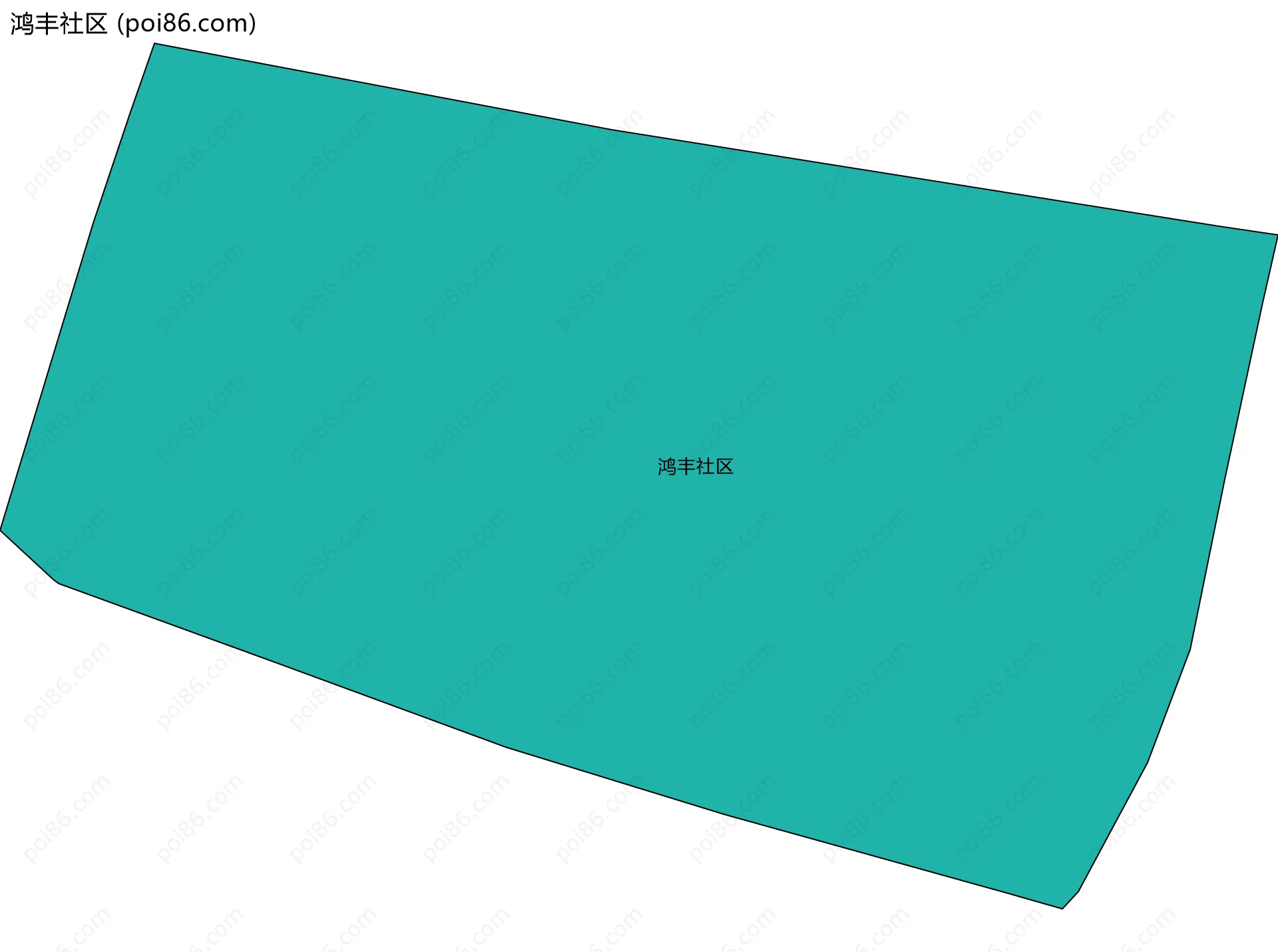 鸿丰社区边界地图