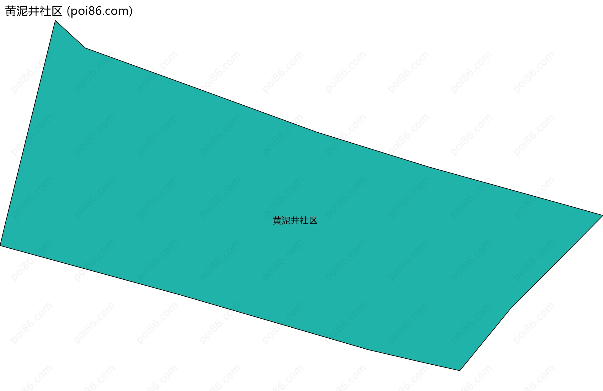 黄泥井社区边界地图