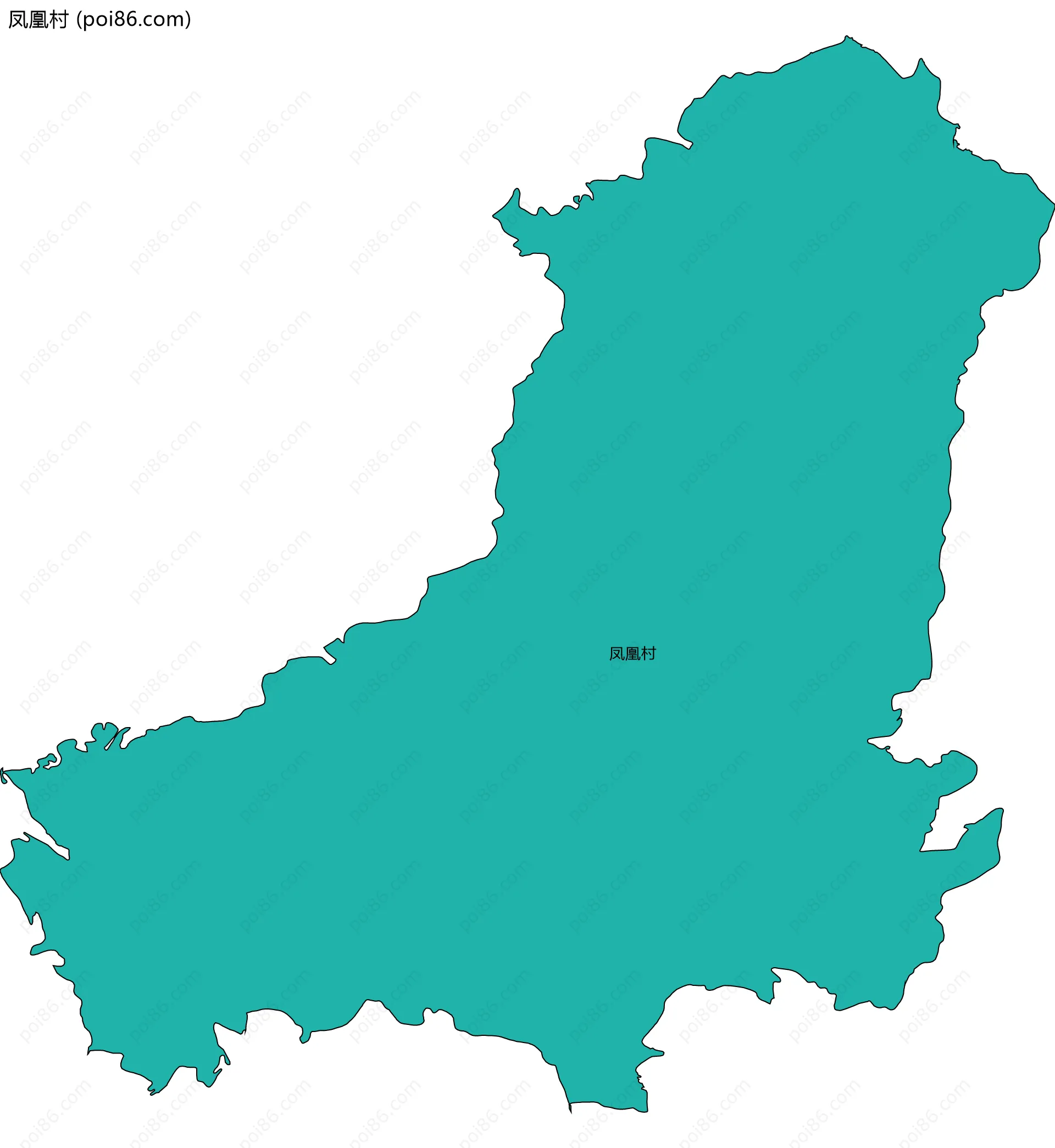凤凰村边界地图