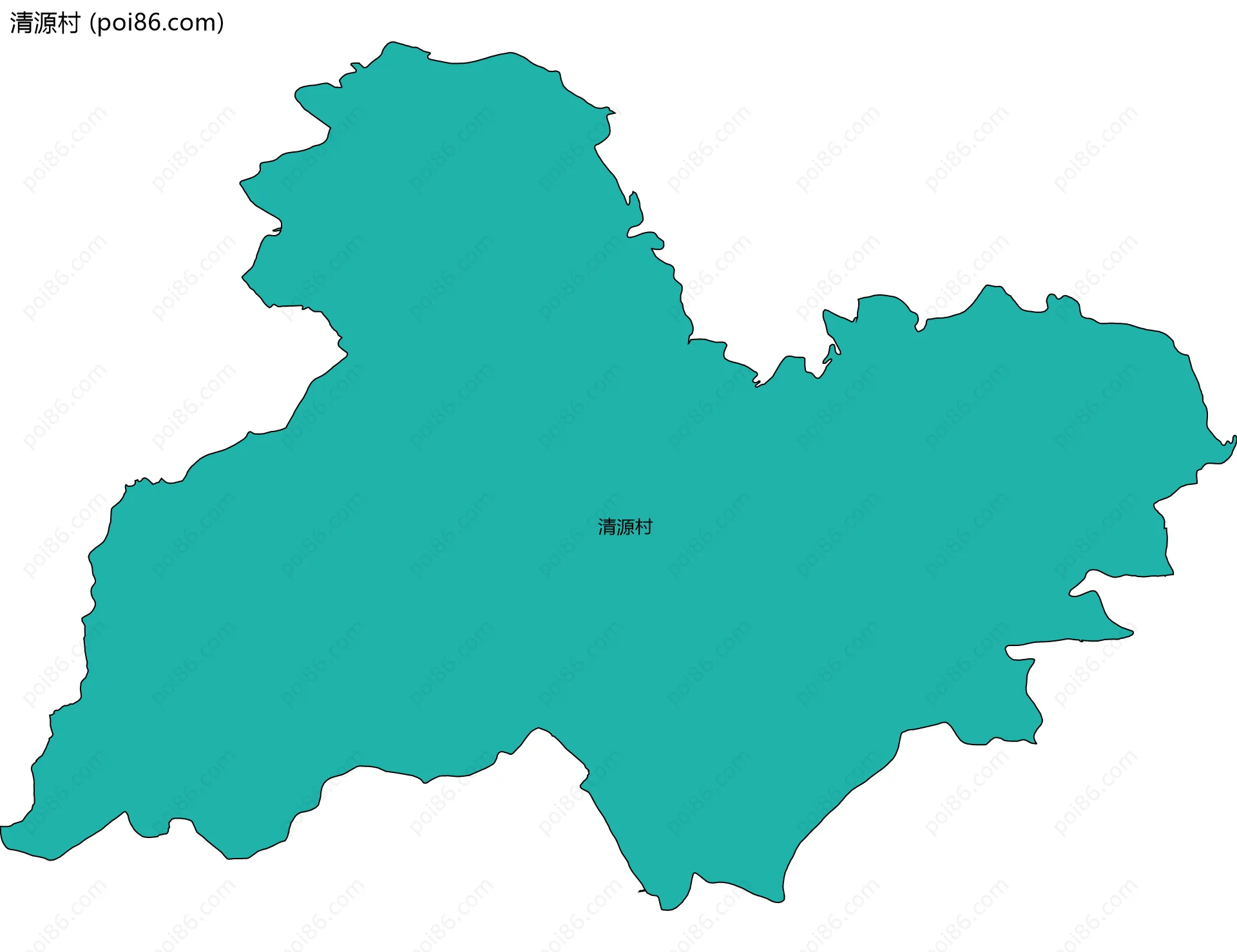 清源村边界地图