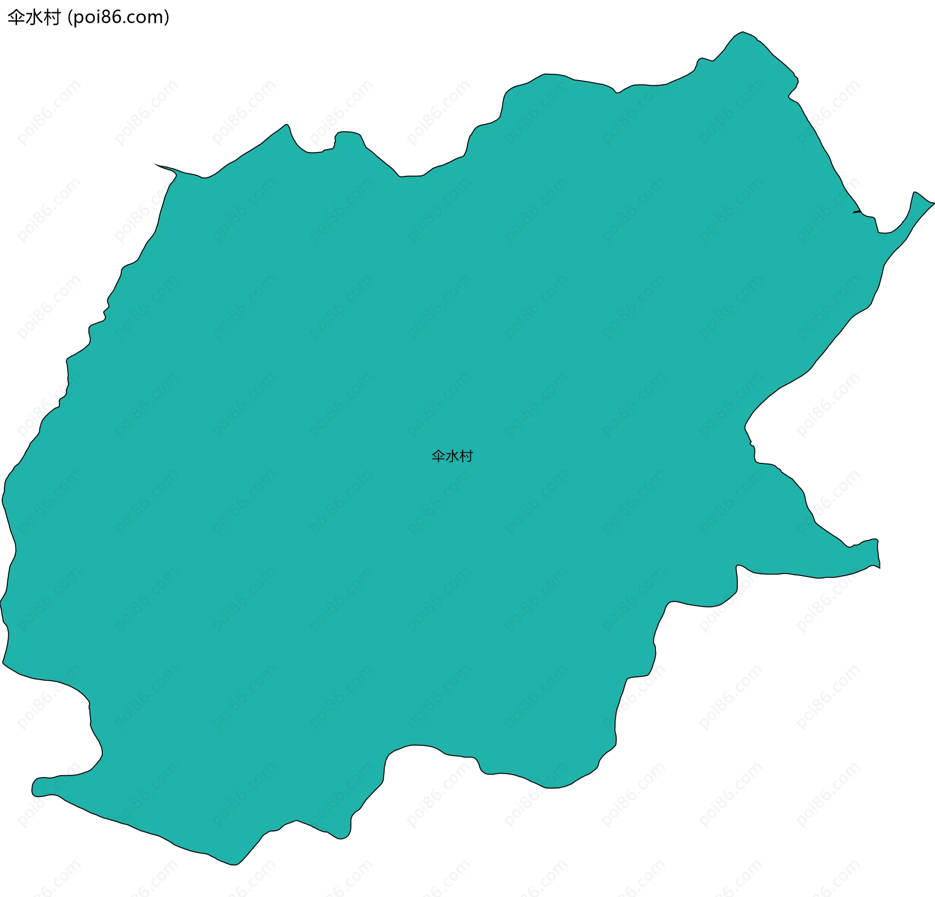 伞水村边界地图